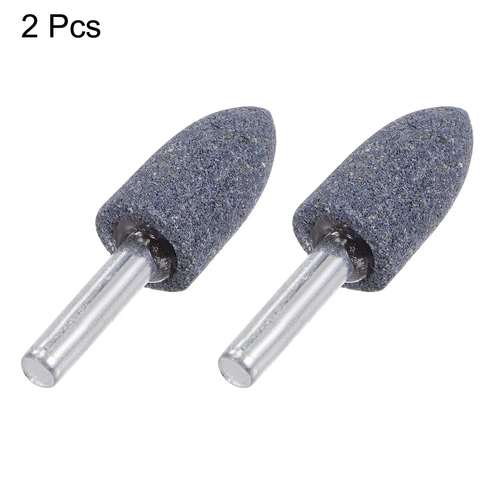Uxcell 2pcs Abrasive Mounted Stone 1/4" Shank 0.63" Dia Conical Corundum Grinding Head - Image 4