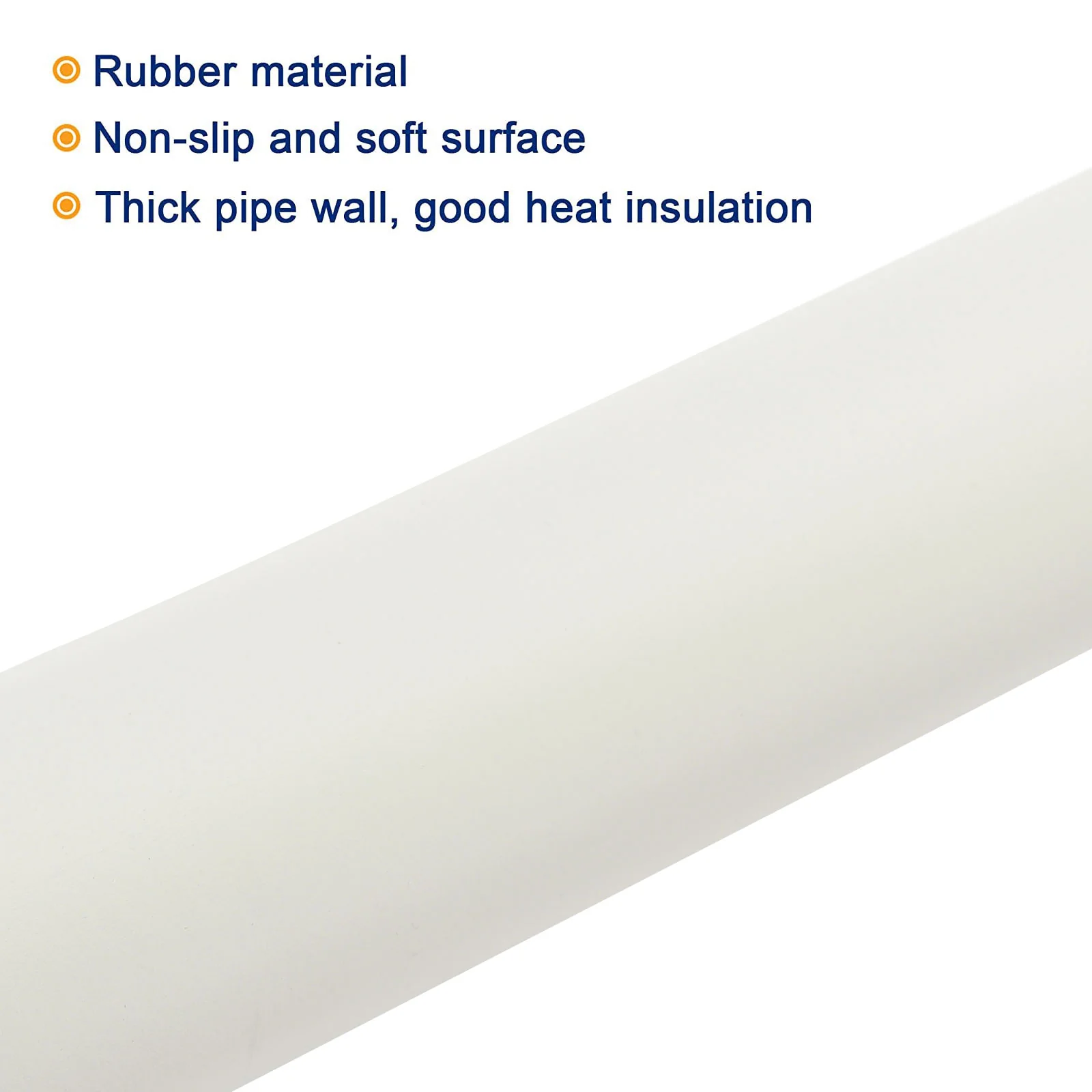 Pipe Insulation Foam Tube Lagging Insulation 22mm ID 32mm OD 24" White - Image 3