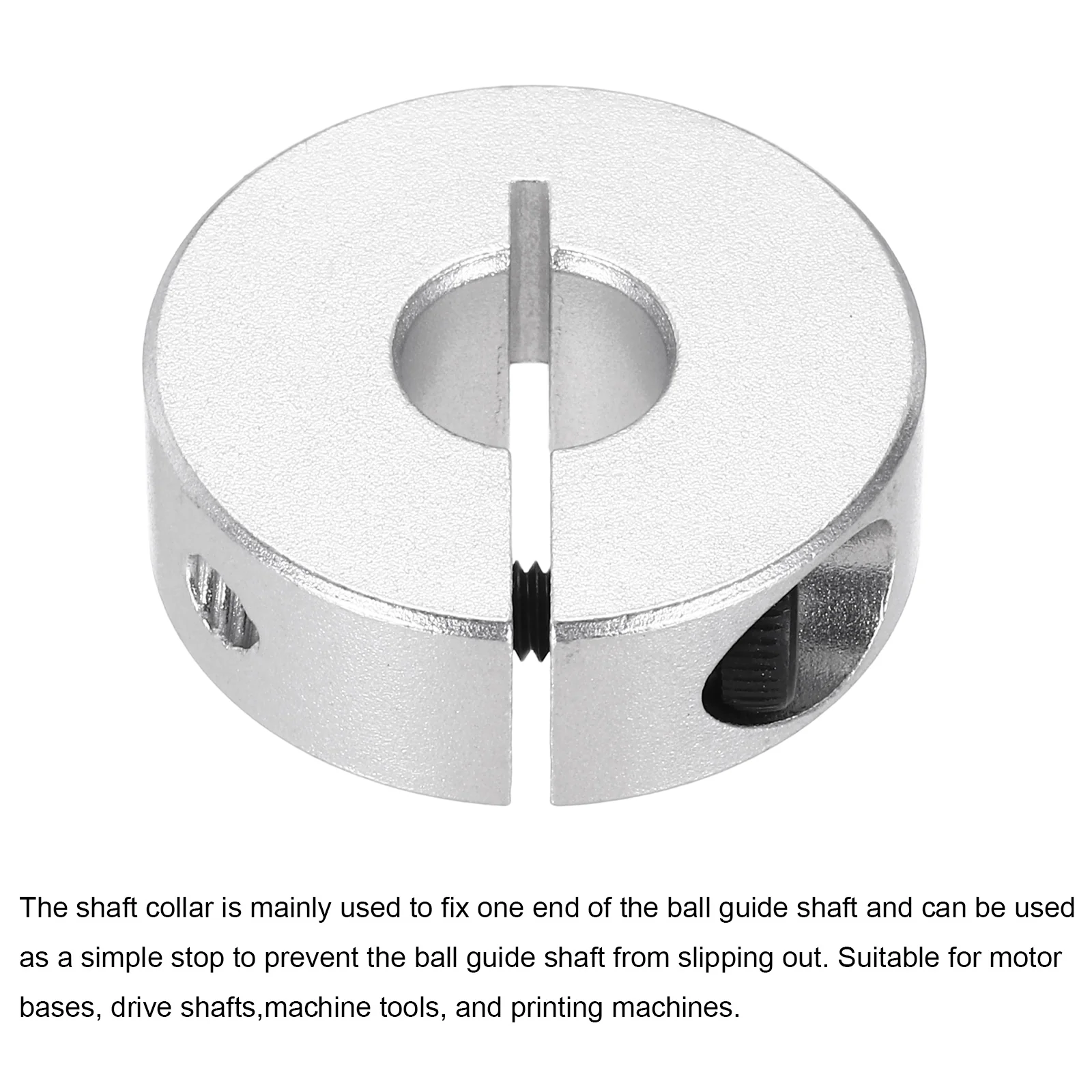 4pcs Shaft Collar 10mm Bore Single Split Aluminium Alloy Clamping Shaft Collars with Set M4 Screw for Industrial Automation Conveyor Belt Systems - Image 3