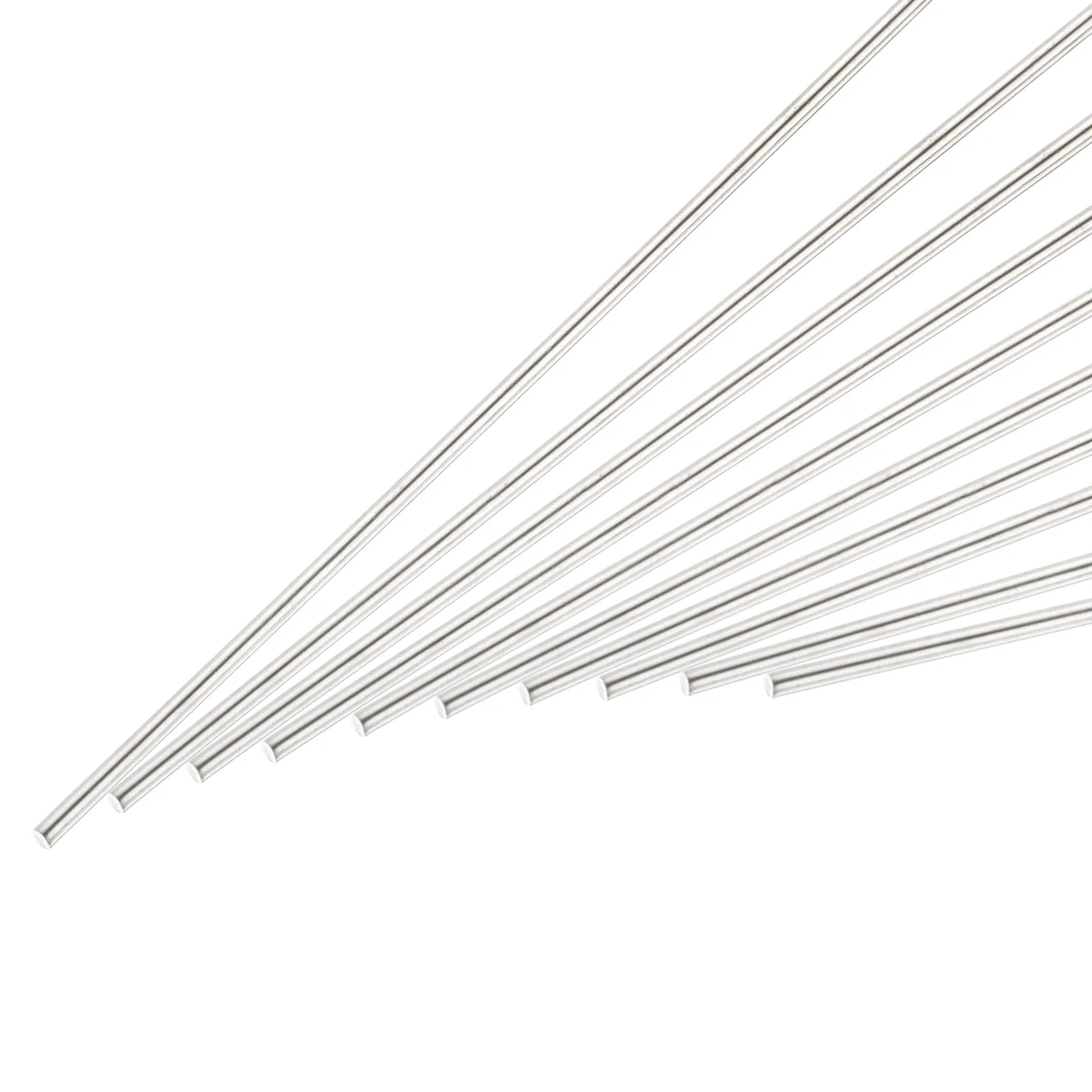 Uxcell 2mm x 500mm Stainless Steel Round Rod for Model Car Helicopter Airplane 10pcs
