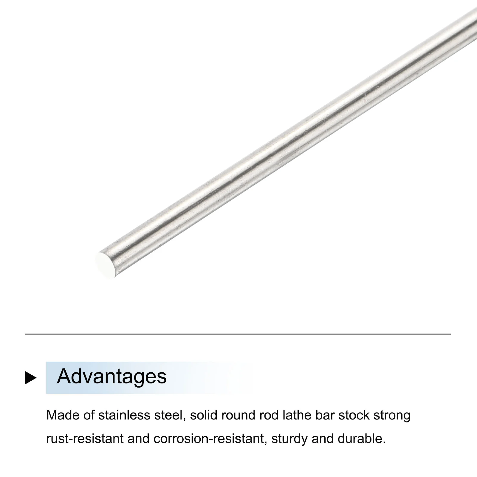 Uxcell 2.5mm x 500mm Stainless Steel Round Rod for Model Car Helicopter Airplane 10pcs - Image 4