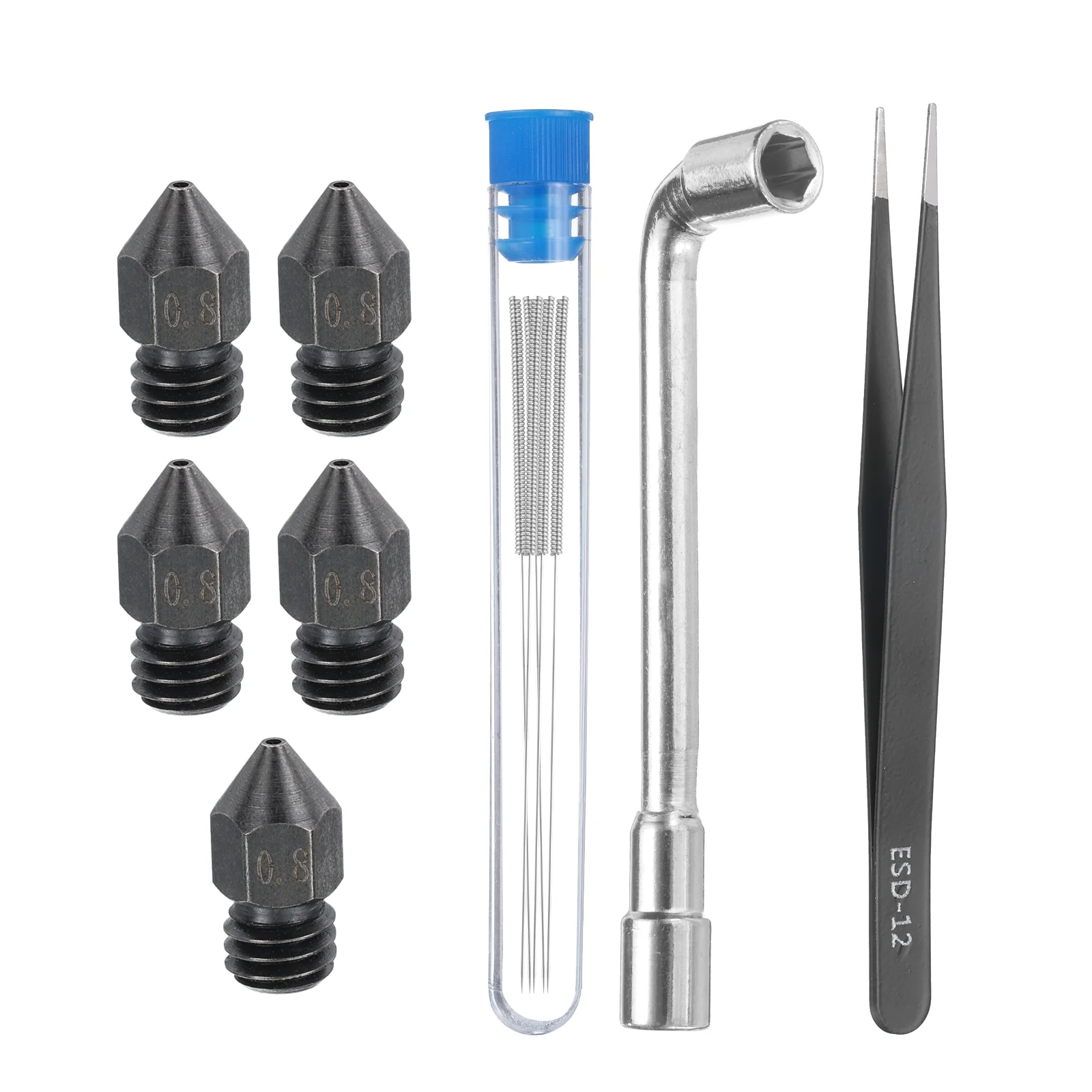 Uxcell 3D Nozzles Kits, 3D Printer Brass Nozzles, Cleaning Needle for 3D Printers - Image 13