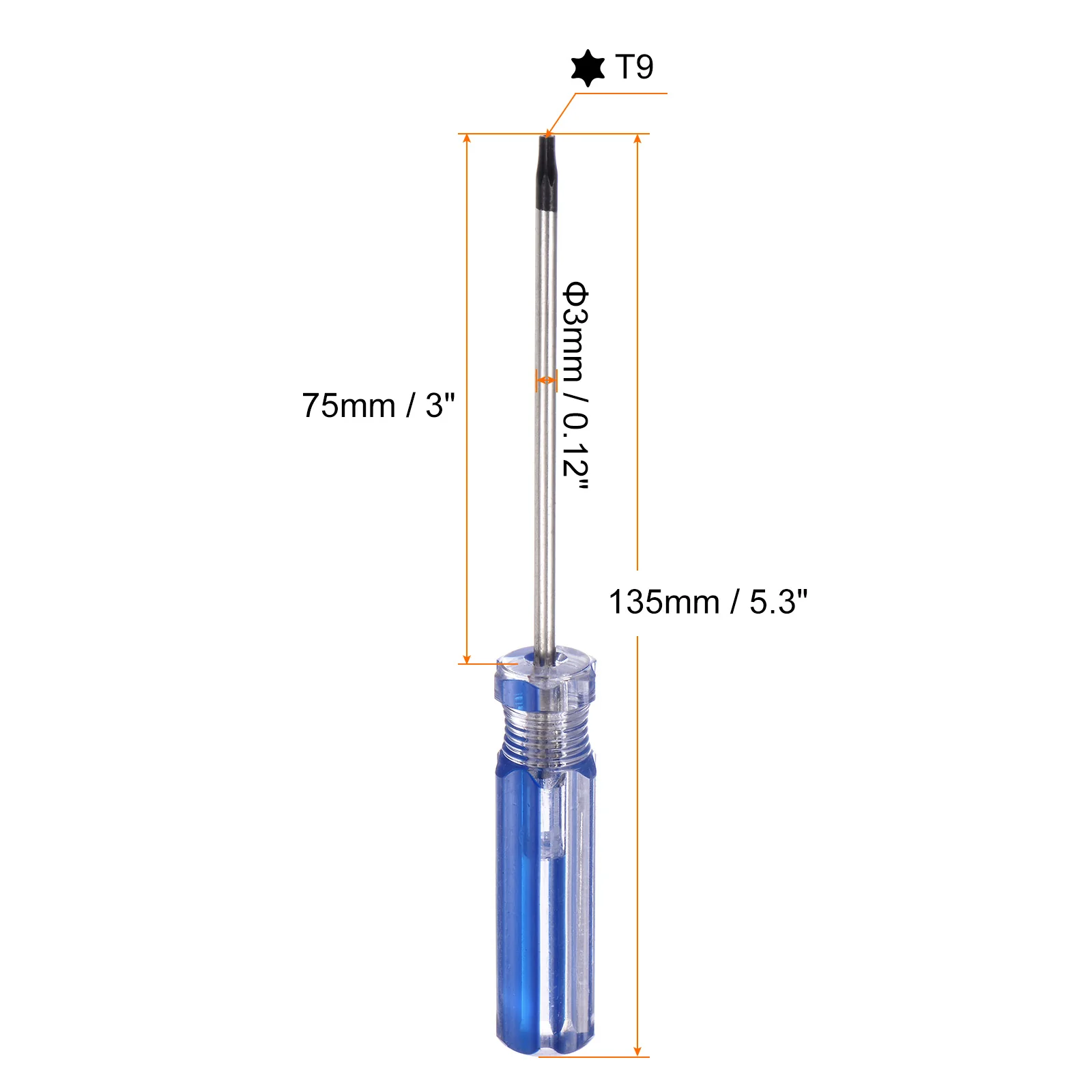 Magnetic Torx Screwdriver Carbon Steel Star 6 Point Head Screw Driver with Non-slip Handle for Appliances Improvement - Image 17