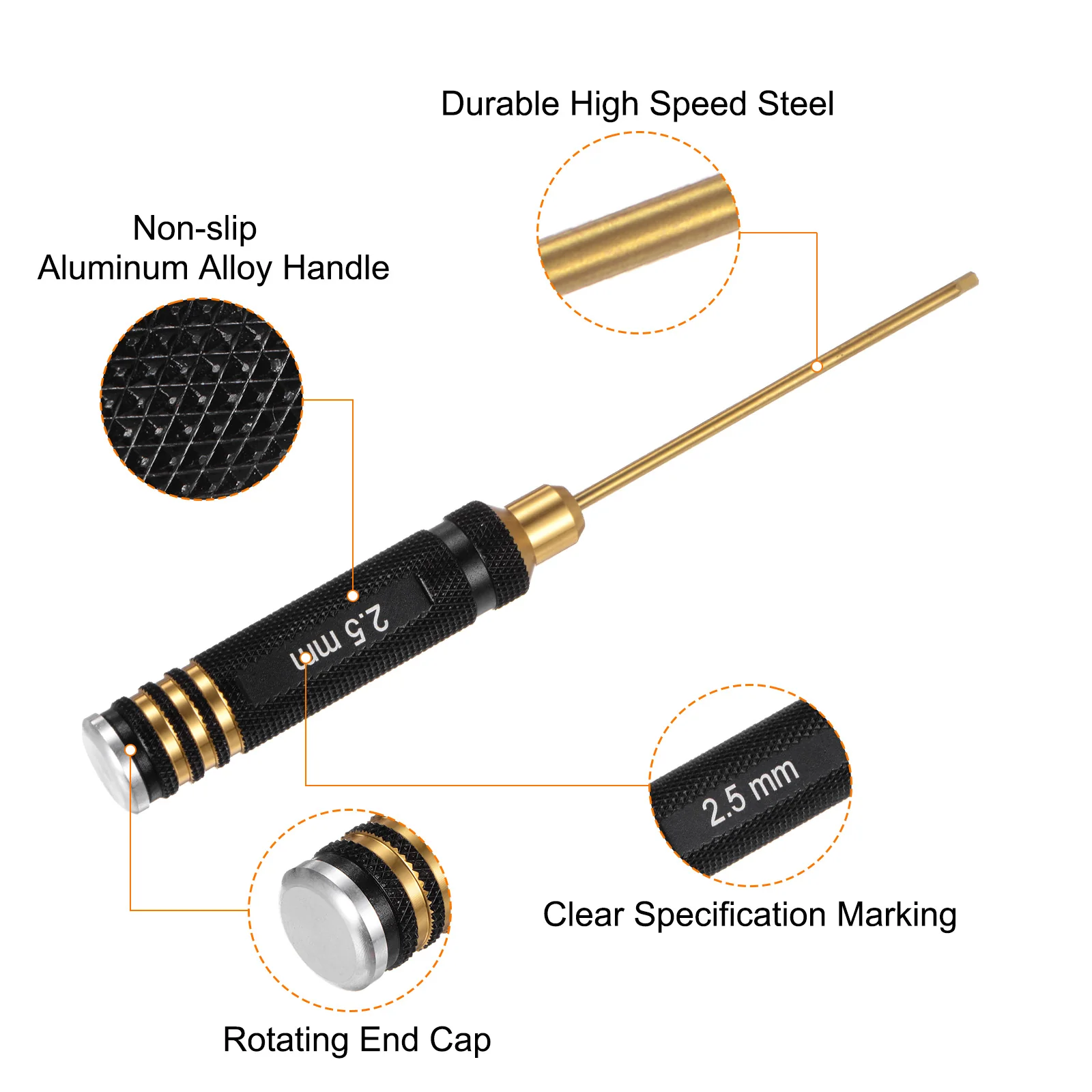 RC Hex Screwdriver Titanium Hexagon Screwdrivers Wrench Steel RC Hex Driver Repair Tool for RC Helicopter Boat - Image 28