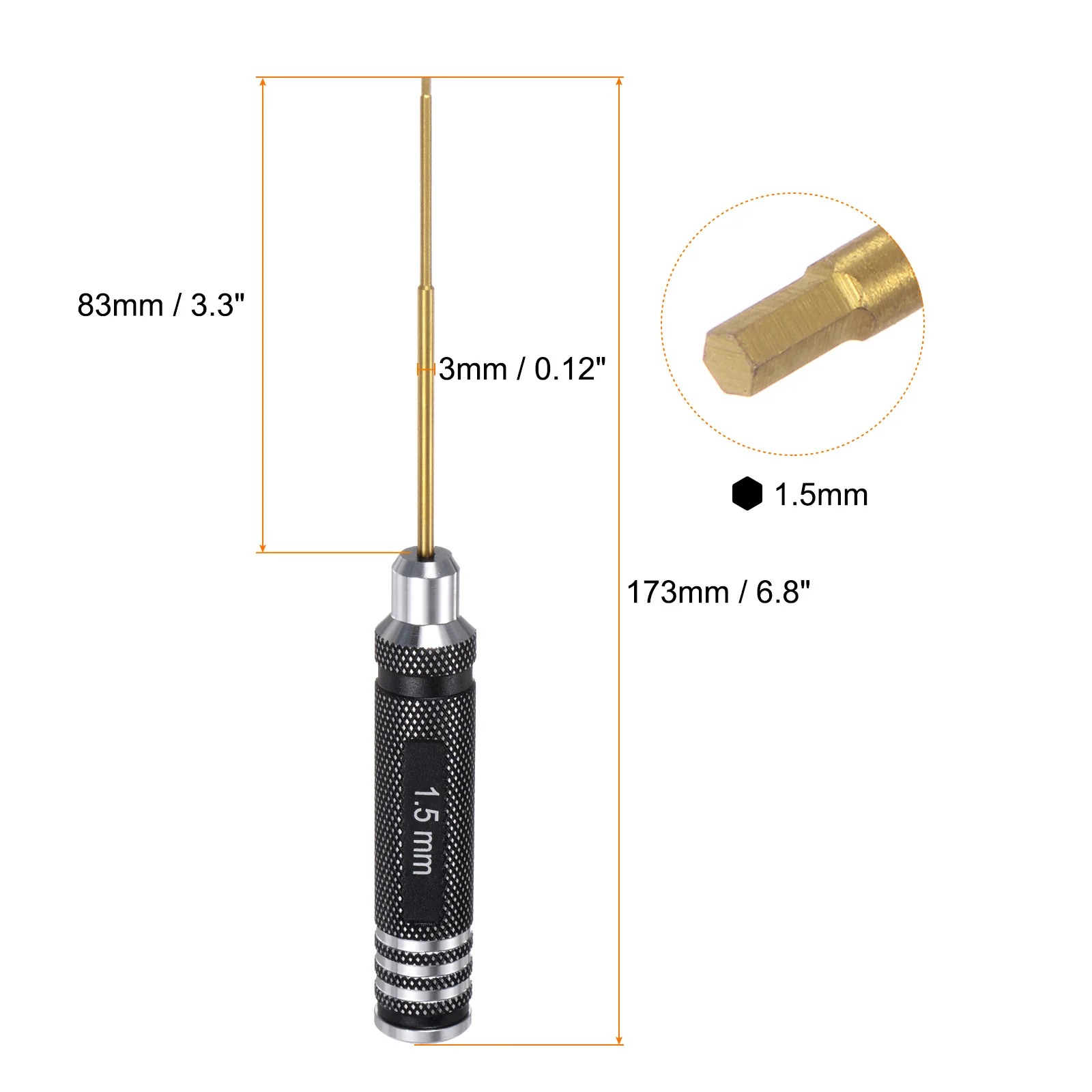 RC Hex Screwdriver Hexagon Screwdrivers Wrench RC Hex Driver Repair Tool for RC Car Helicopter - Image 2