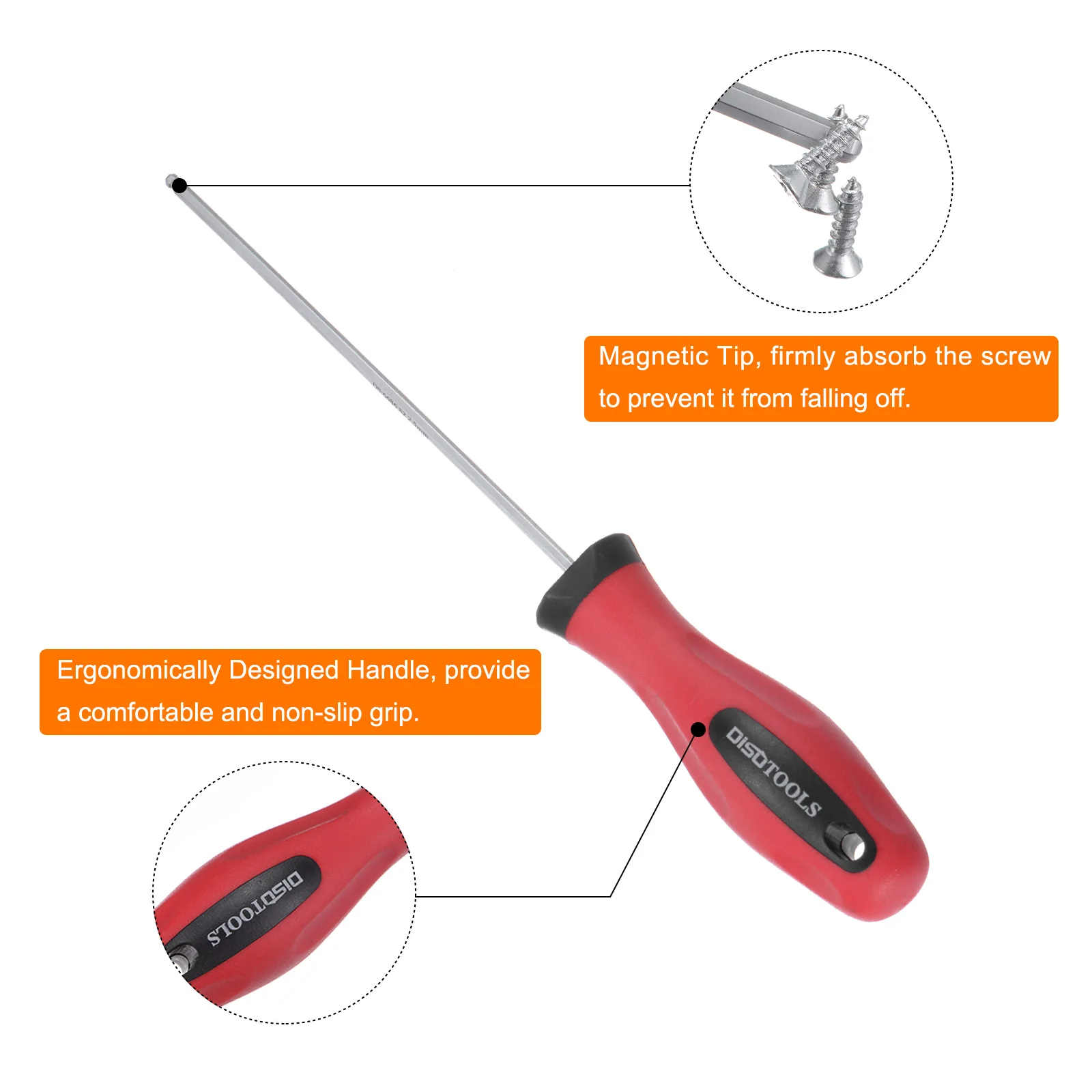 Ball Head Hex Screwdriver Magnetic Ball End Hexagonal Precision Screw Driver Hex Wrench - Image 17