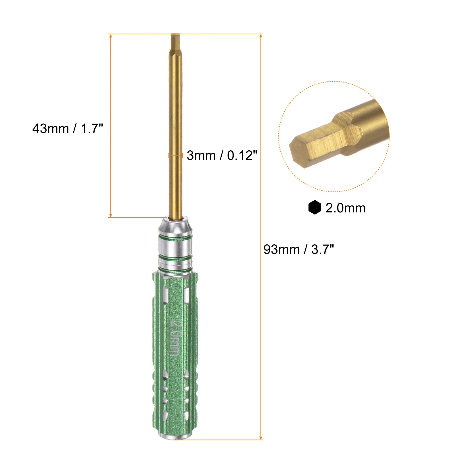 RC Hex Screwdriver Titanium Hexagon Screwdrivers Wrench RC Hex Driver Repair Tool for Models Car Boat - Image 18