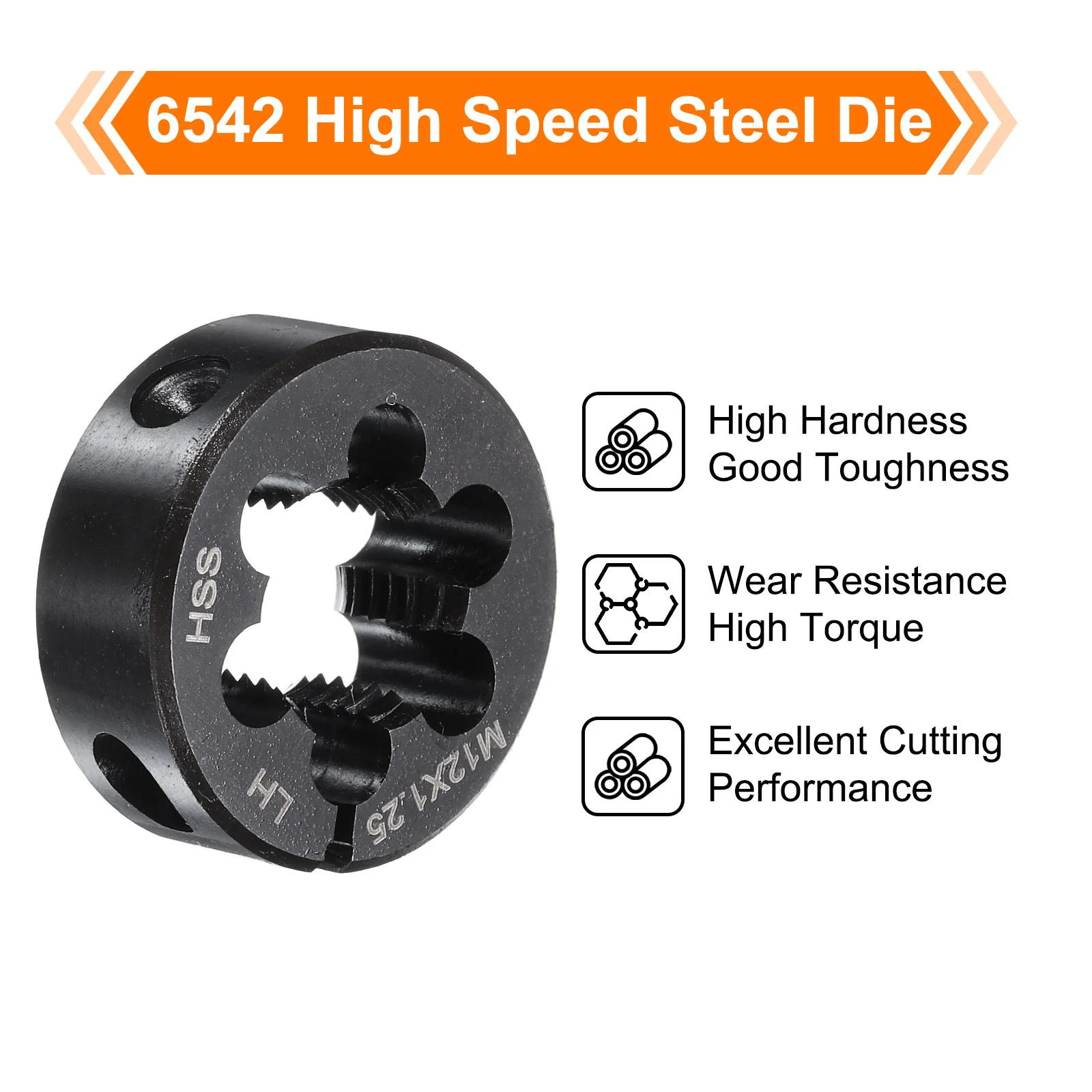 Round Threading Die Metric Thread Adjustable Left Hand High Speed Steel Round Die Screw Thread Cutting Dies for Thread Repair - Image 22