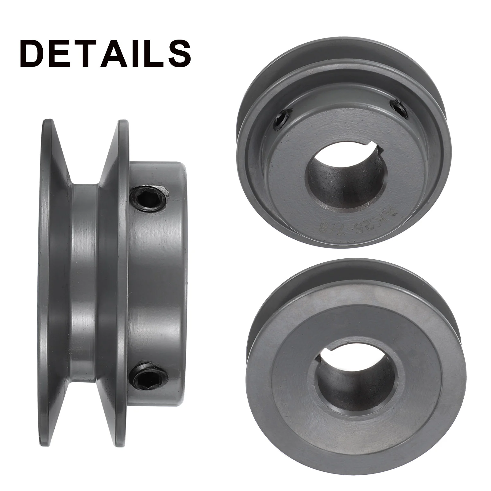 Uxcell AK25-7/8 V-Belt Sheave 7/8"Bore 2.5"OD Single Groove - Image 3