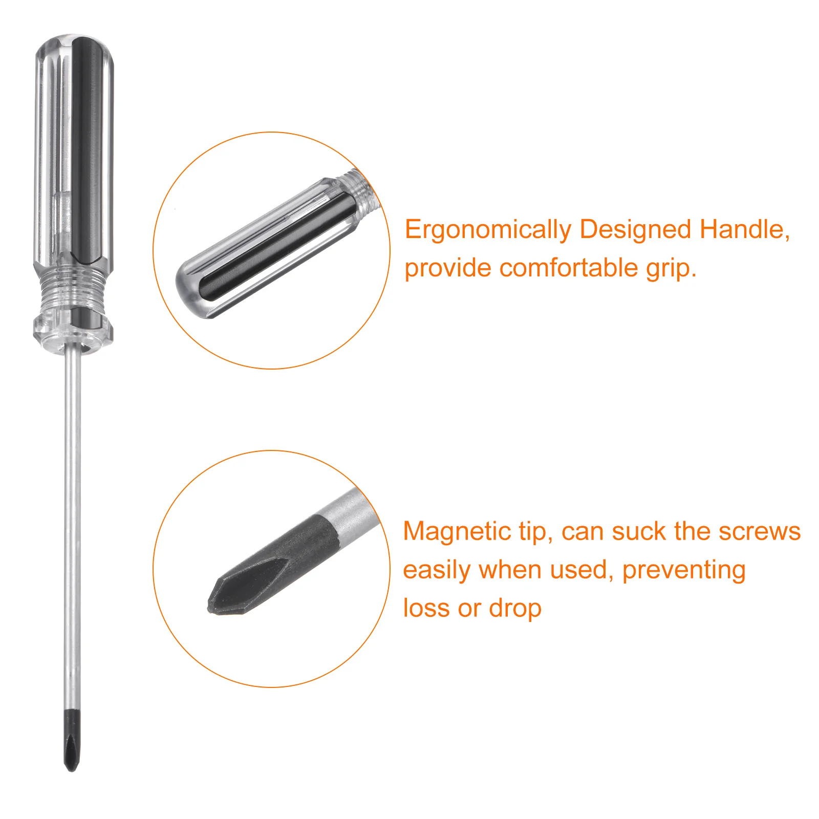 Magnetic Y Tip Screwdriver Steel 3 Points Head Screw Driver with Non-slip Handle for Appliances Repair Improvement - Image 19