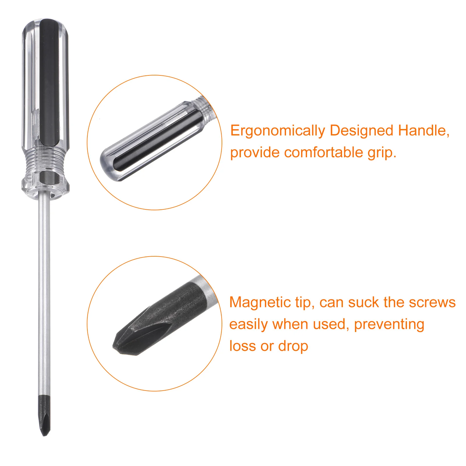 Magnetic Y Tip Screwdriver Steel 3 Points Head Screw Driver with Non-slip Handle for Appliances Repair Improvement - Image 24