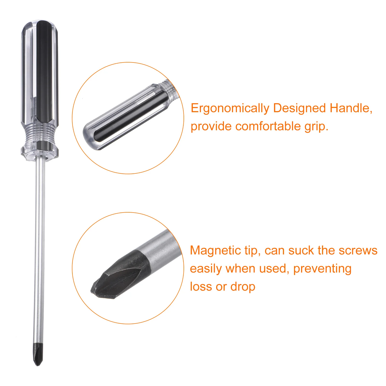 Magnetic Y Tip Screwdriver Steel 3 Points Head Screw Driver with Non-slip Handle for Appliances Repair Improvement - Image 4