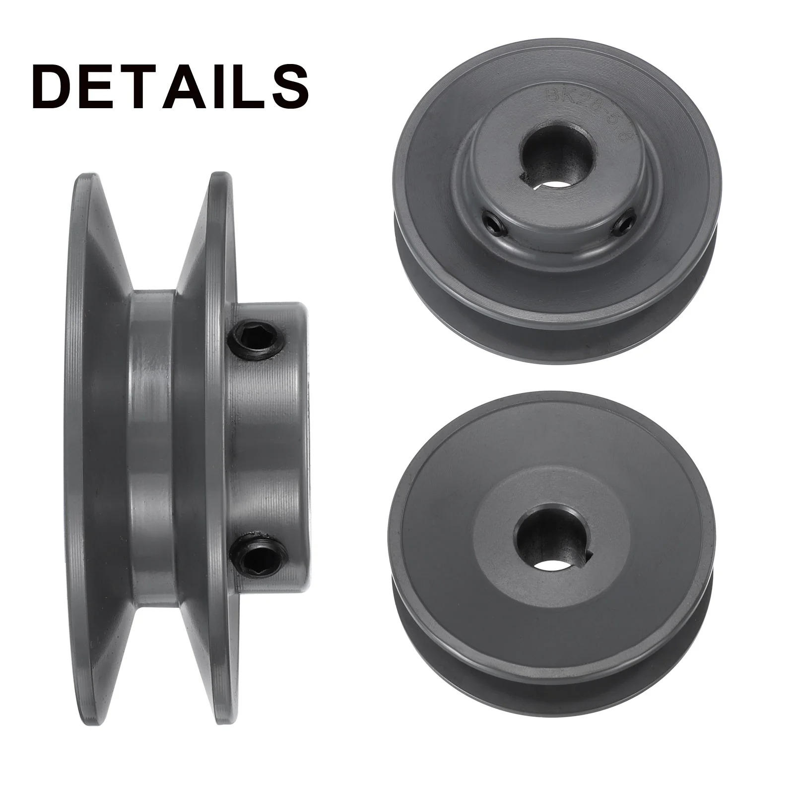 Uxcell BK28-5/8 V-Belt Sheave 5/8"Bore 2.95"OD Single Groove - Image 3