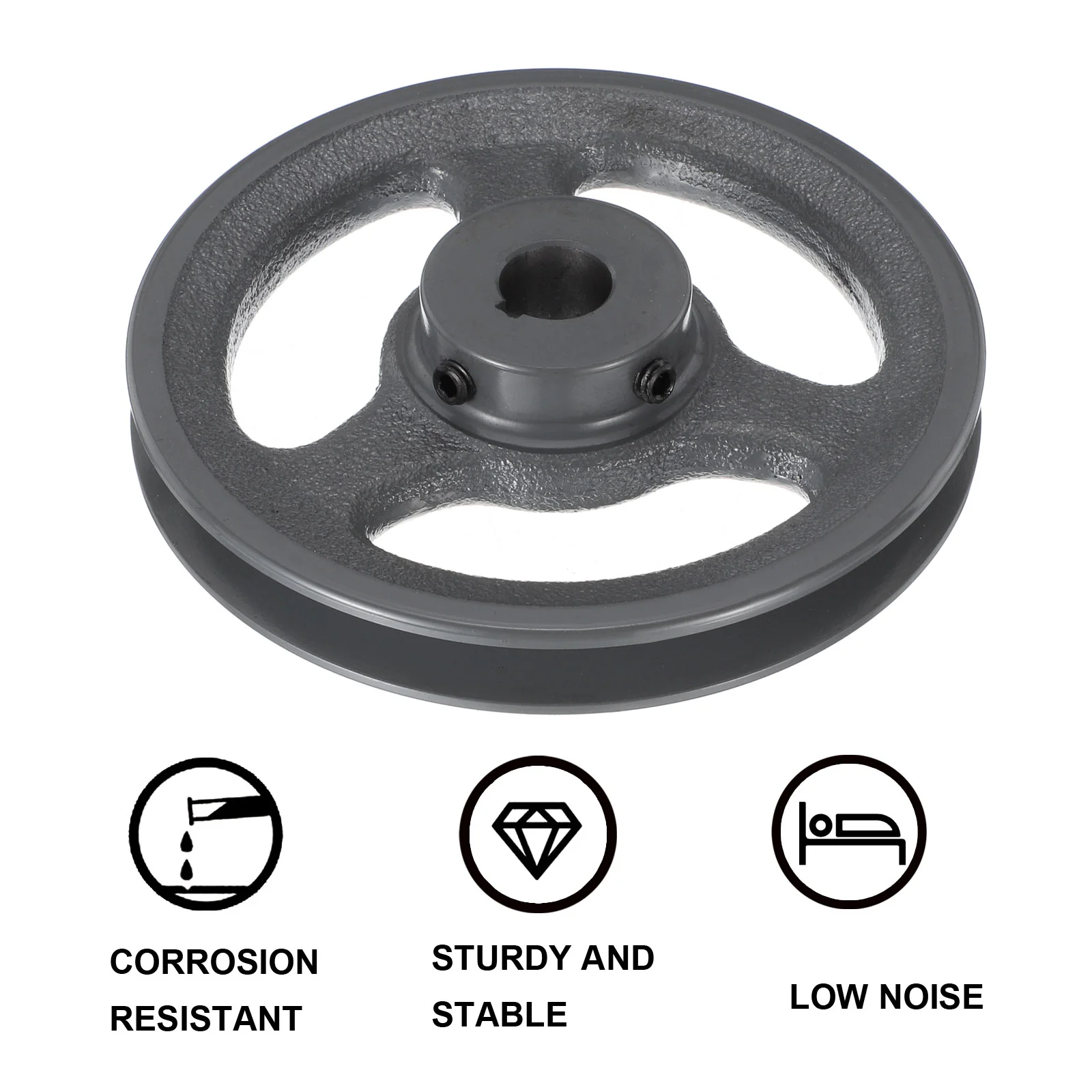 Uxcell AK59-3/4 V-Belt Sheave 3/4"Bore 5.75"OD Single Groove - Image 4