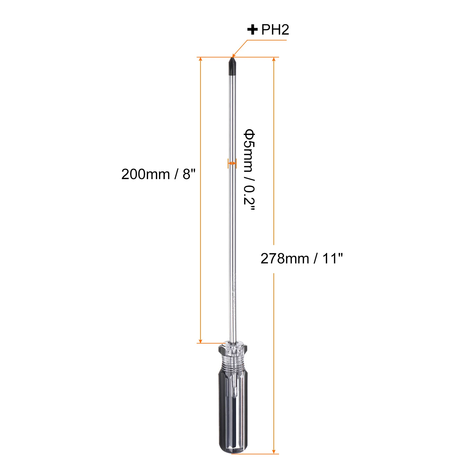 Magnetic Phillips Screwdriver Carbon Steel Cross Head Screw Driver with Non-slip Handle for Appliances Repair Improvement - Image 7