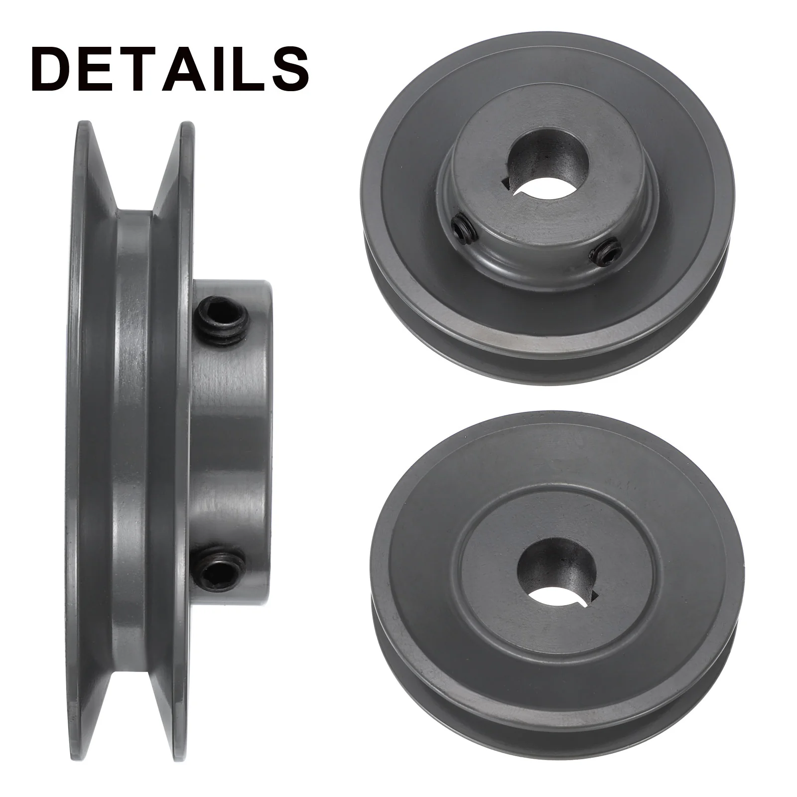 Uxcell AK35-3/4 V-Belt Sheave 3/4"Bore 3.55"OD Single Groove - Image 3