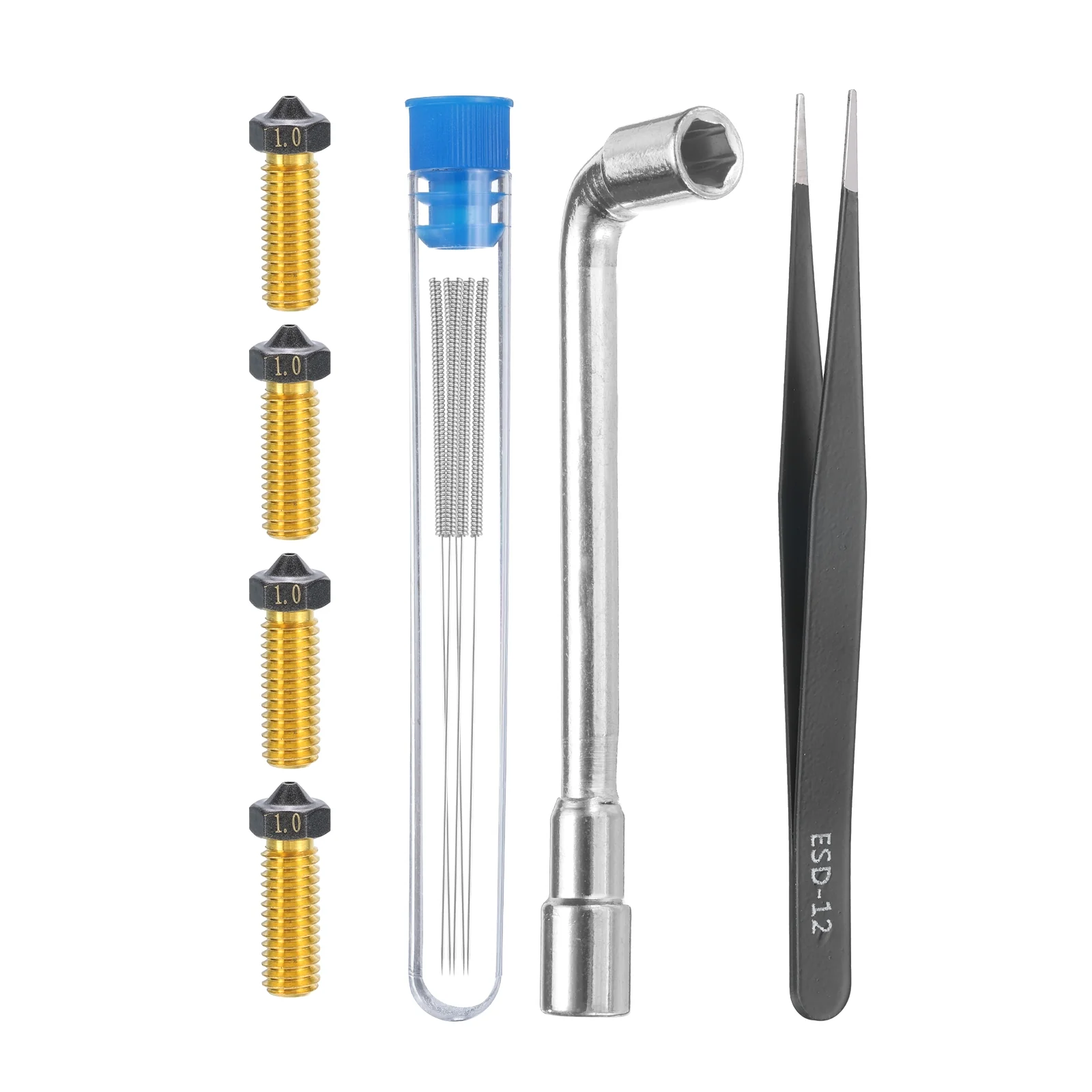 Uxcell 3D Nozzles Kits, 3D Printer Brass Nozzles, Cleaner Needles for 3D Printers - Image 43