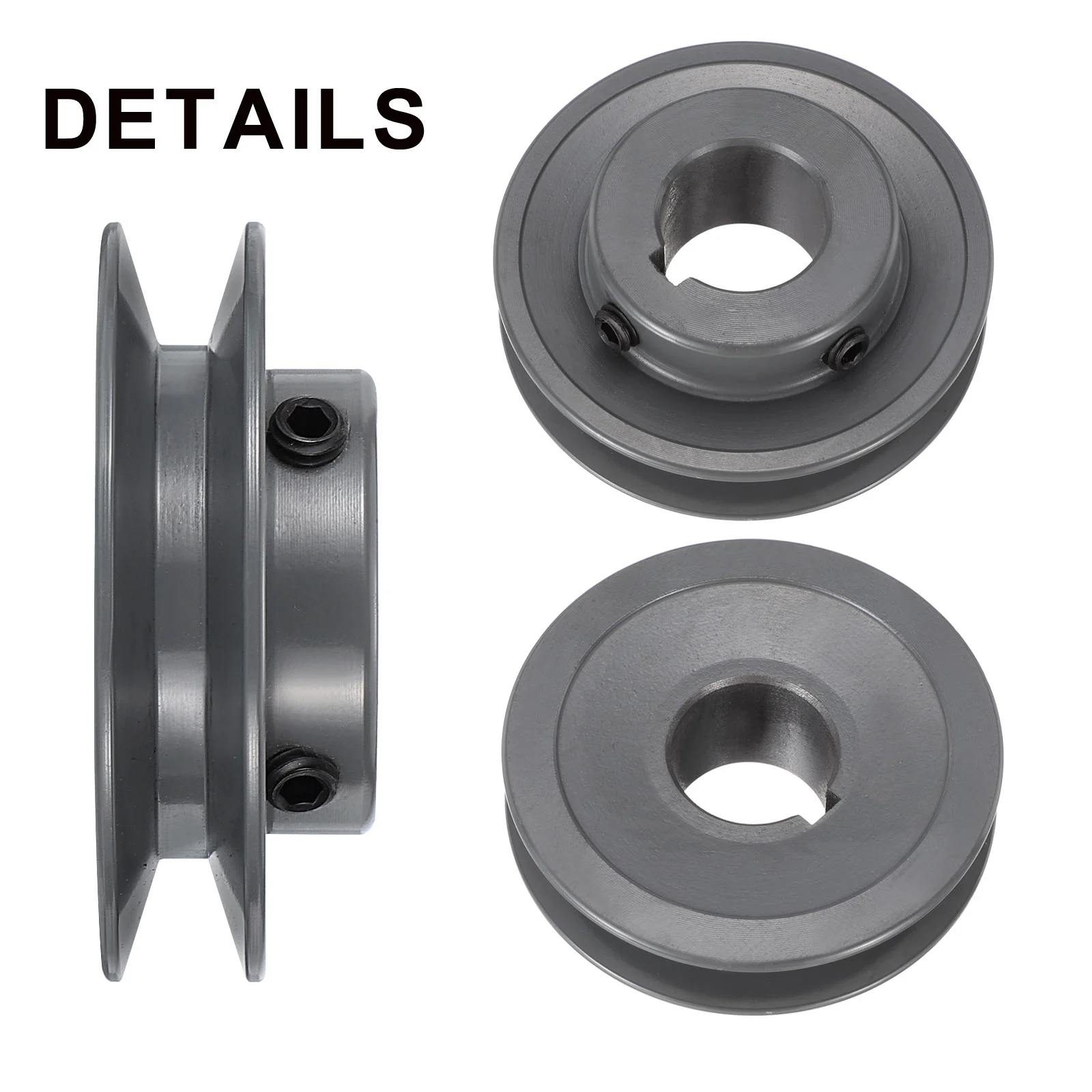 Uxcell AK30-1 V-Belt Sheave 1"Bore 3.05"OD Single Groove - Image 3