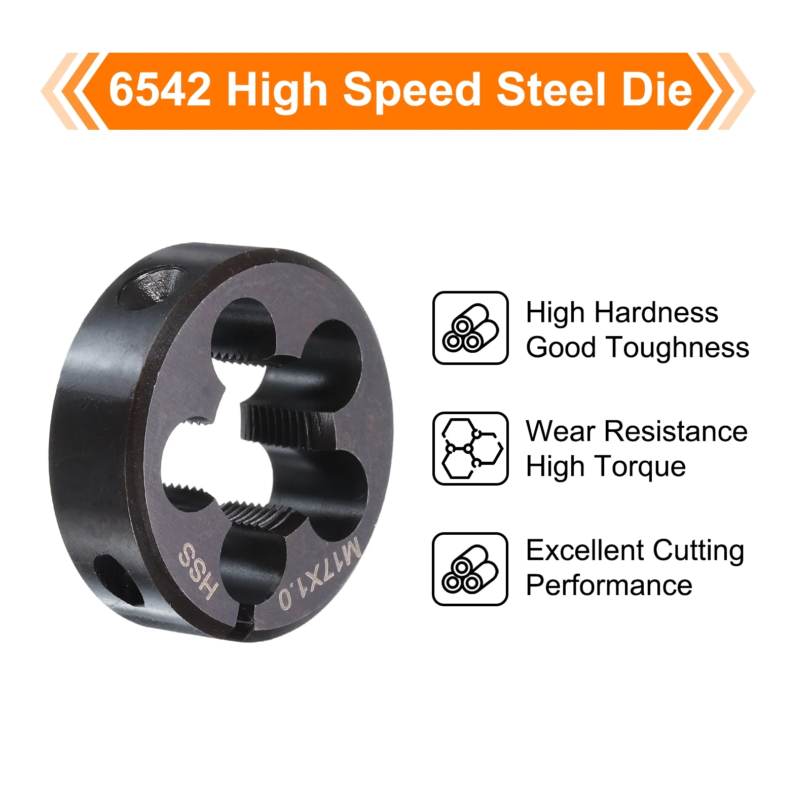 Round Threading Die Metric Thread Adjustable Right Hand High-Speed Steel (HSS) Round Dies Screw Thread Cutting Die for Thread Repair - Image 58