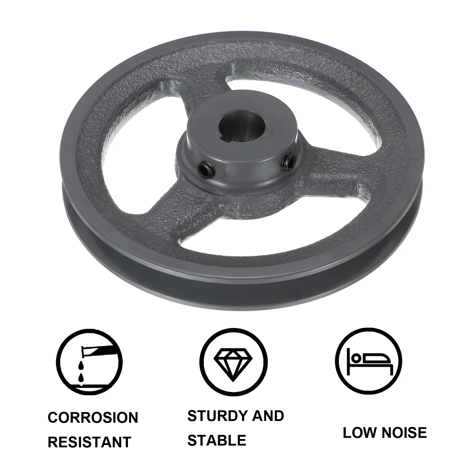 Uxcell AK61-3/4 V-Belt Sheave 3/4"Bore 5.95"OD Single Groove - Image 4