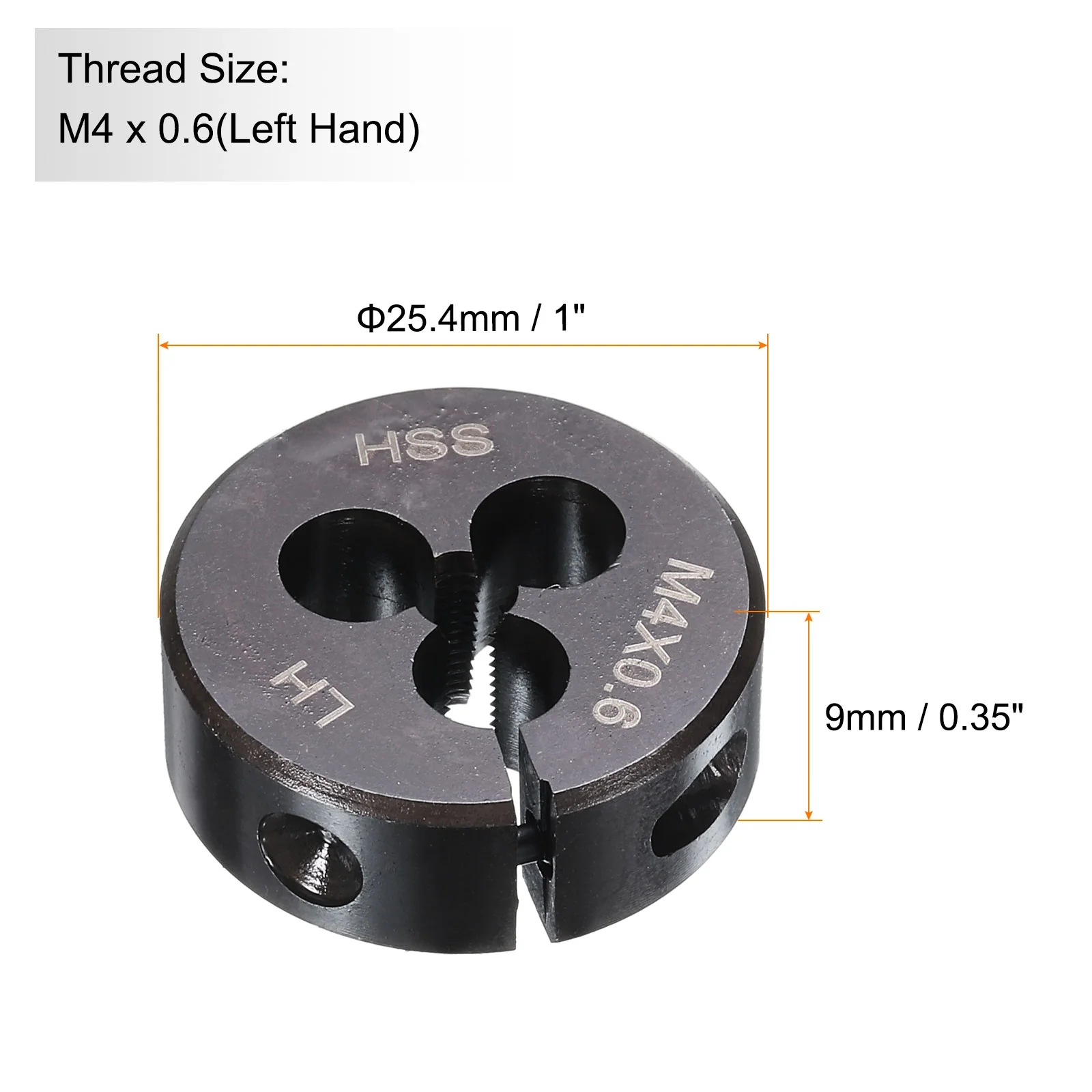 Round Threading Die Metric Thread Adjustable Left Hand High Speed Steel (HSS) Round Die Screw Thread Cutting Die for Thread Repair - Image 38