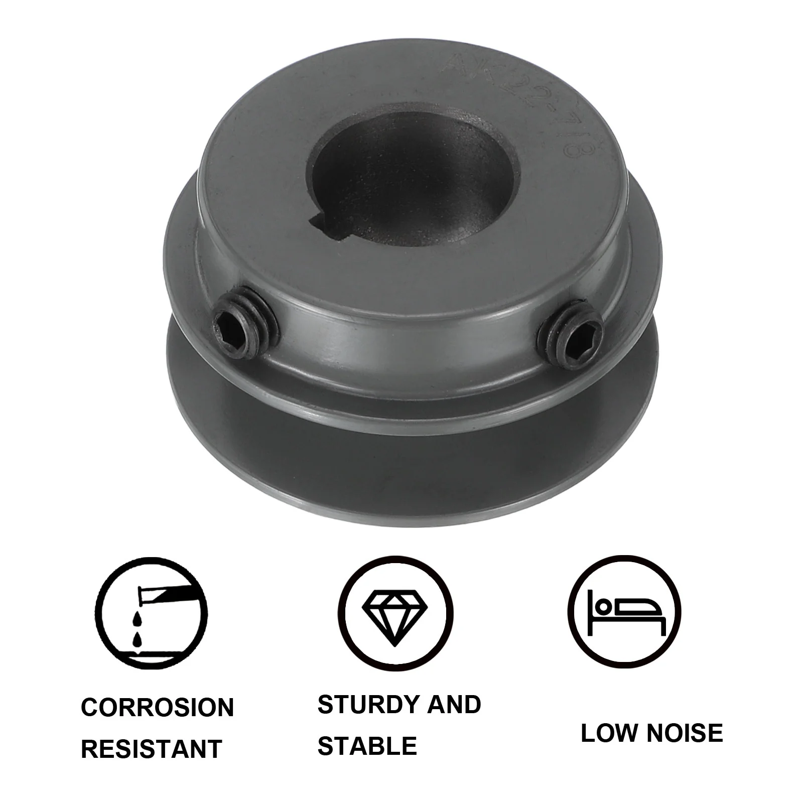 Uxcell AK22-7/8 V-Belt Sheave 7/8"Bore 2.2"OD Single Groove - Image 4