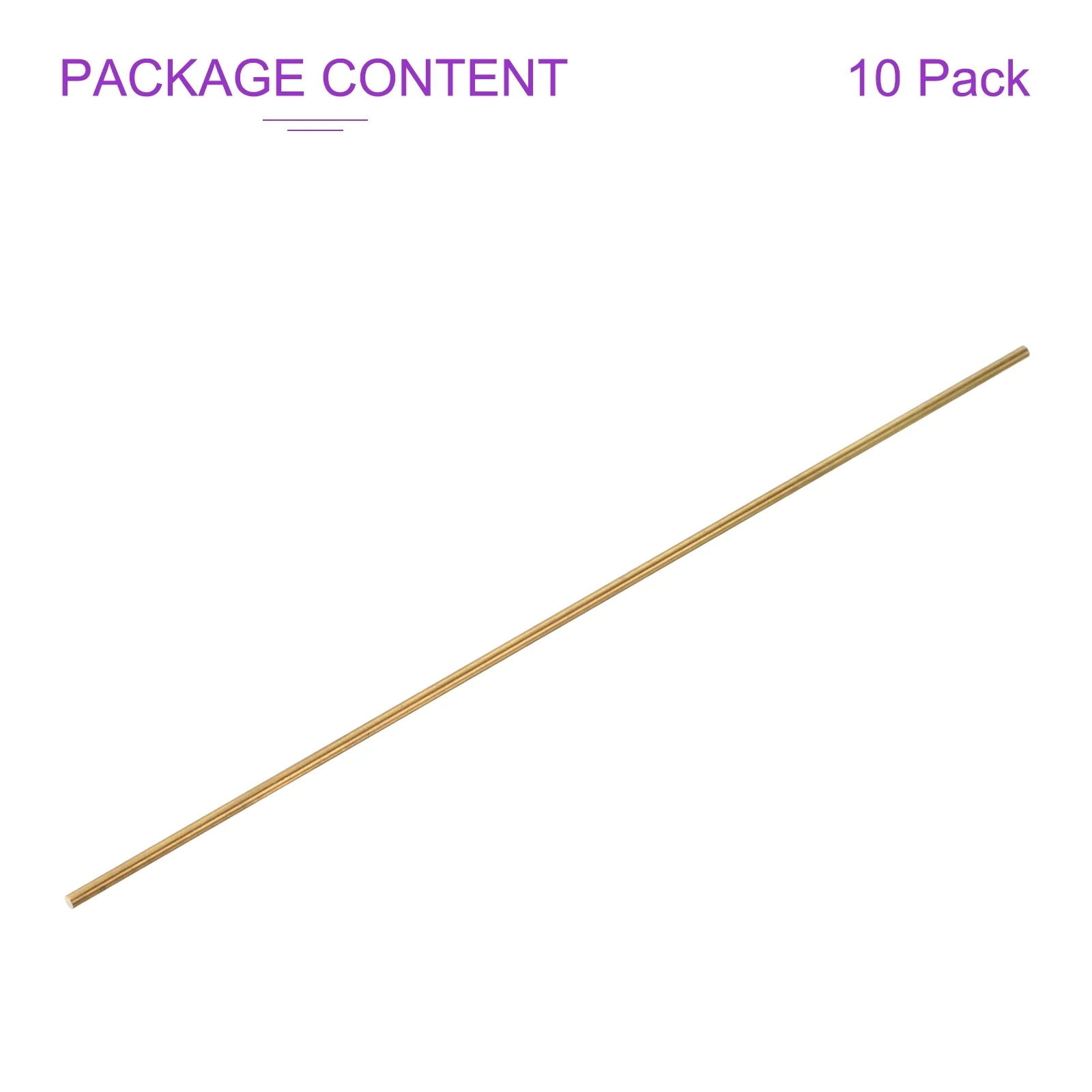 Brass Rods,Solid Round Brass Rod for DIY Craft Brass Welding Rods Lathe Bar Stock for Drift Punches Shaft Model Plane Car - Image 59