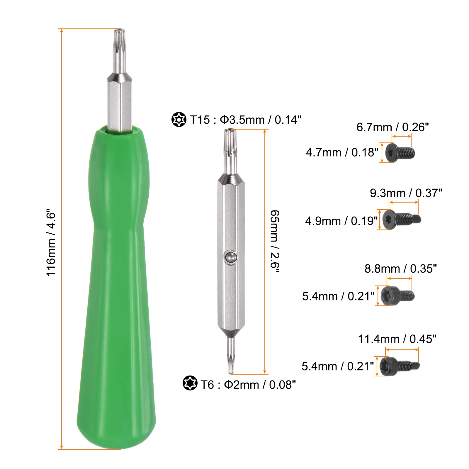 Ring Doorbell Screwdriver Torx Double-Ended Magnetic Screwdrivers Bit with Doorbell Screws for Ring Video Doorbell Replacement Password Reset - Image 14