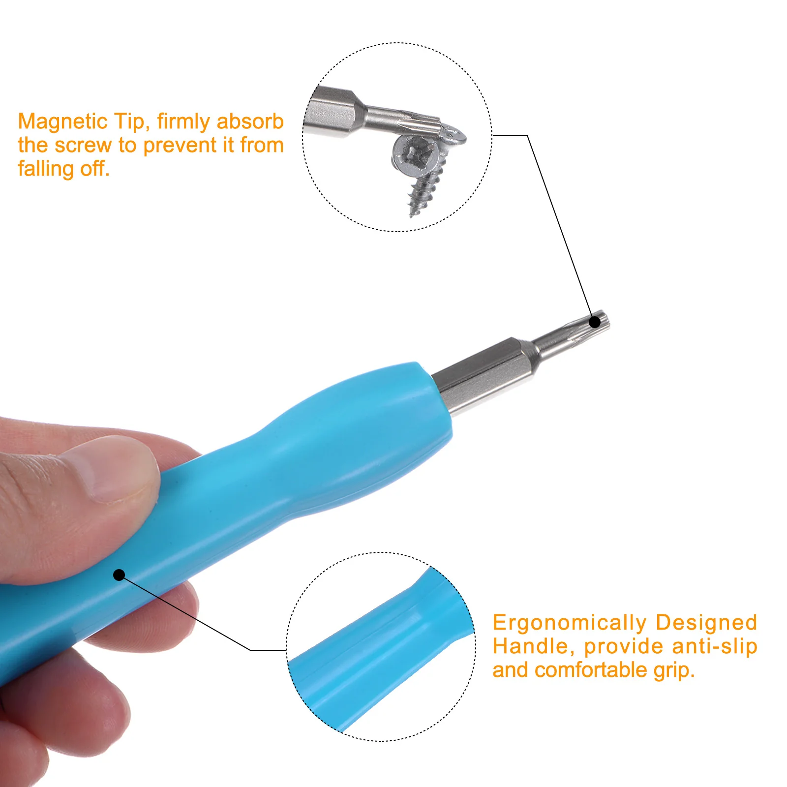 Ring Doorbell Screwdriver Torx Double-Ended Magnetic Screwdrivers Bit with Doorbell Screws for Ring Video Doorbell Replacement Password Reset - Image 5