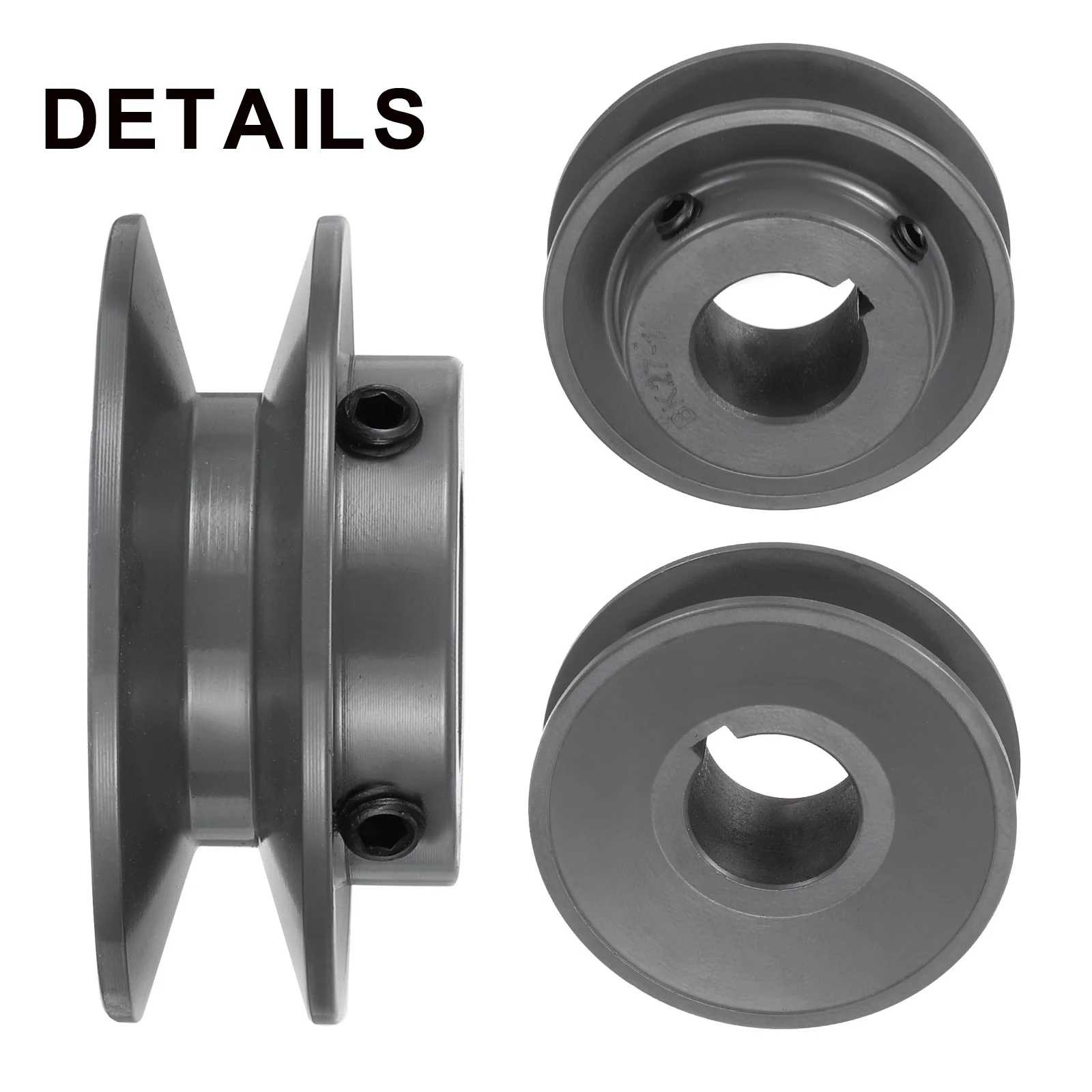 Uxcell BK27-1 V-Belt Sheave 1"Bore 2.85"OD Single Groove Web Sheave - Image 3