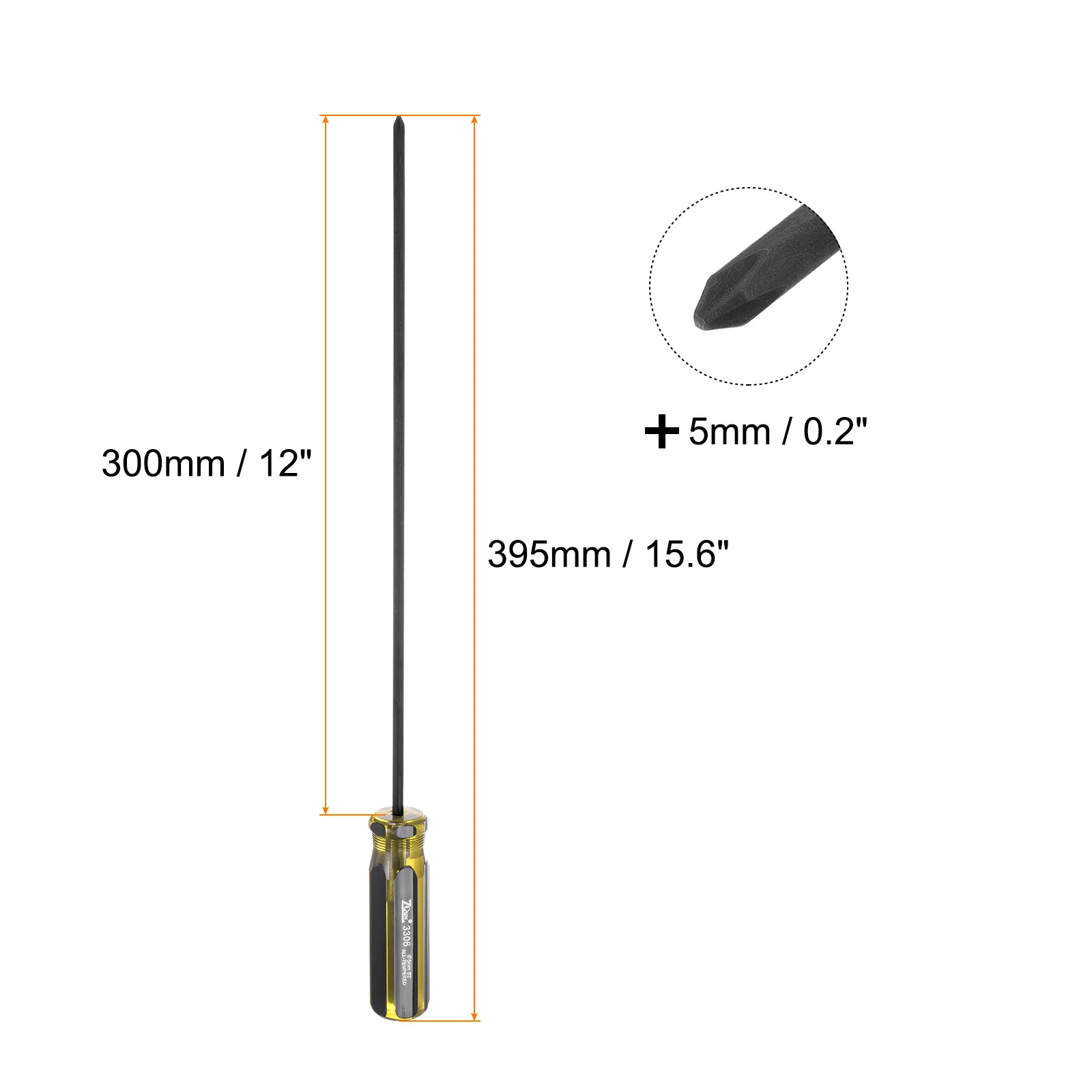 Long Phillips Screwdriver Shank CR-V Cross Head Magnetic Screwdrivers for Industry and Automobile Repair - Image 12