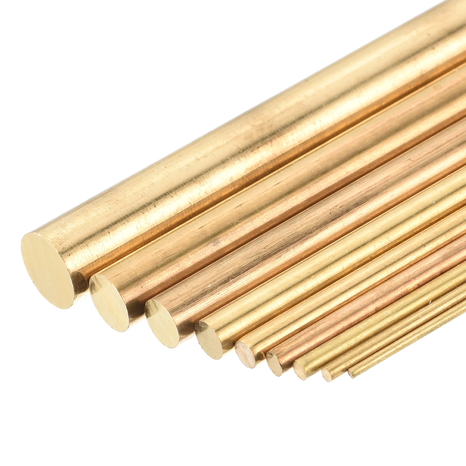 Brass Rods Assortment Kit,Solid Round Brass Rod for DIY Craft Brass Welding Rods Lathe Bar Stock for Drift Punches Shaft Model Plane Ship - Image 13