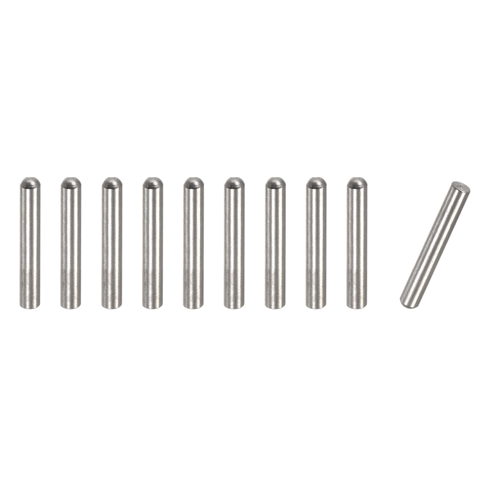 Uxcell 4x15mm Dowel Pins, 10pcs Round Head Flat Chamfered End Dowel Pin