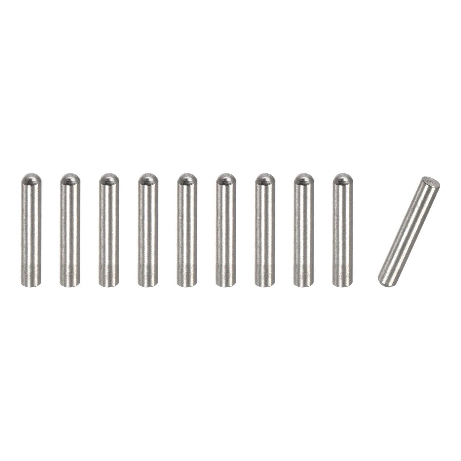 Uxcell 4x10mm Dowel Pins, 10pcs Round Head Flat Chamfered End Dowel Pin