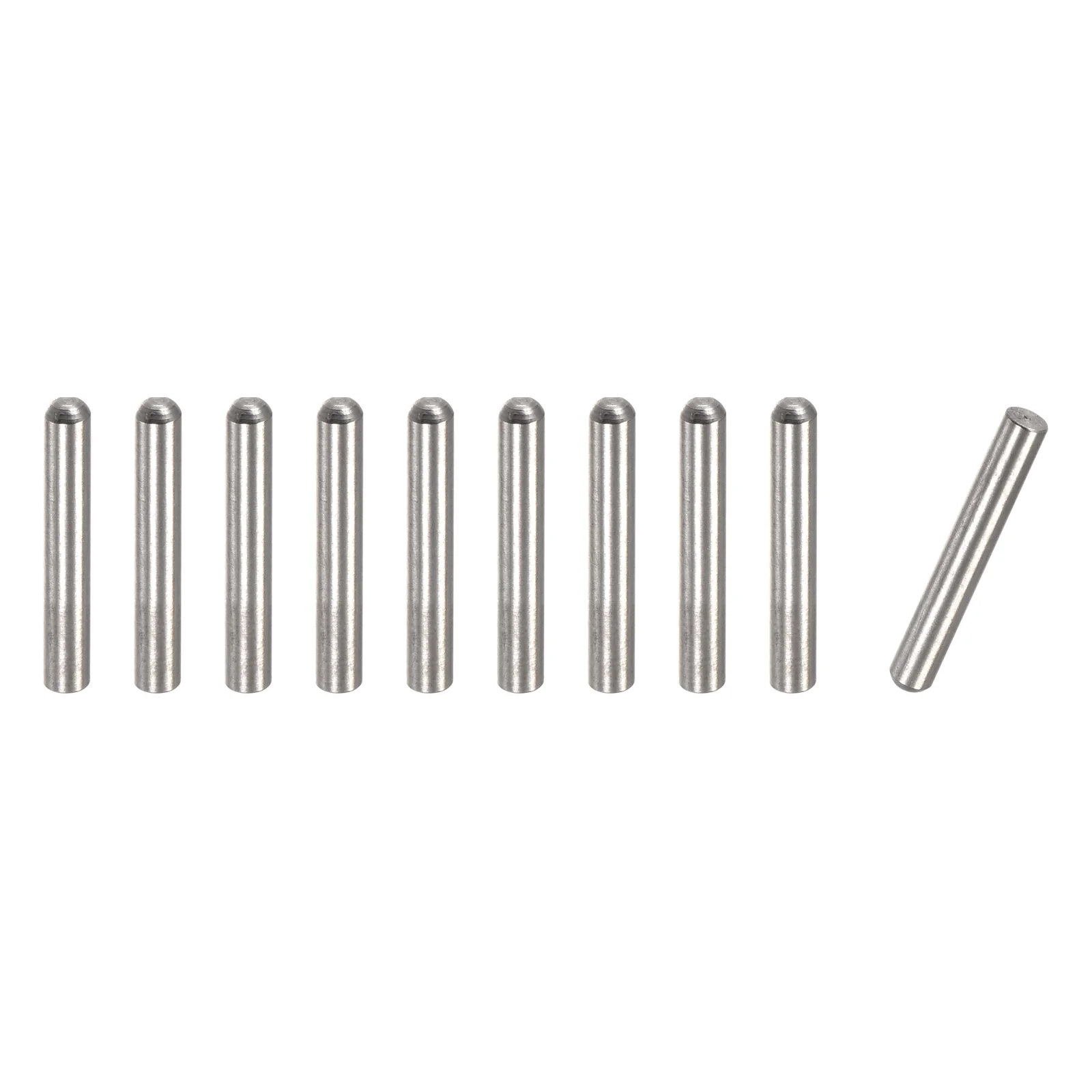 Uxcell 4x14mm Dowel Pins, 10pcs Round Head Flat Chamfered End Dowel Pin