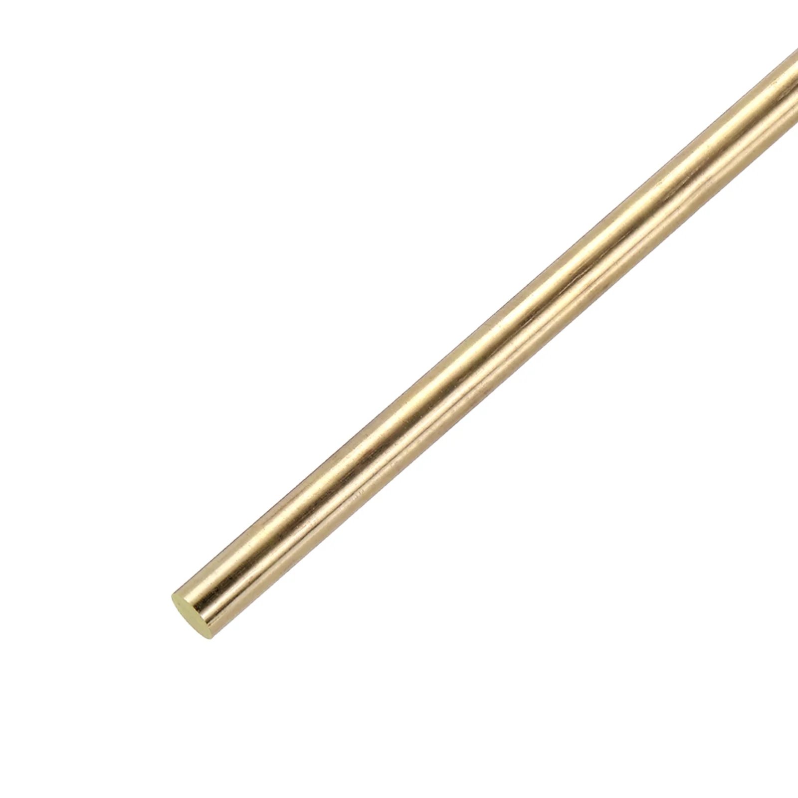 Uxcell 13mm x 300mm Brass Round Rod, Metal Solid Shaft Rods Lathe Bar