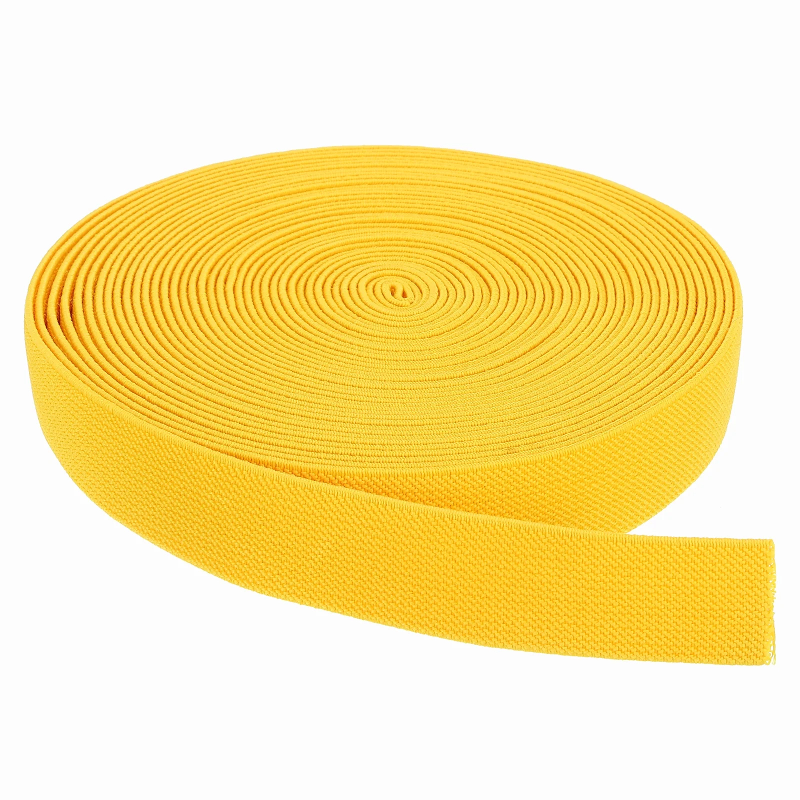 Elastic Bands for Sewing 1 Inch x 10 Yards Yellow Knit Elastic Spool High Elasticity for Wigs, Waistband, Pants, Craft DIY Projects