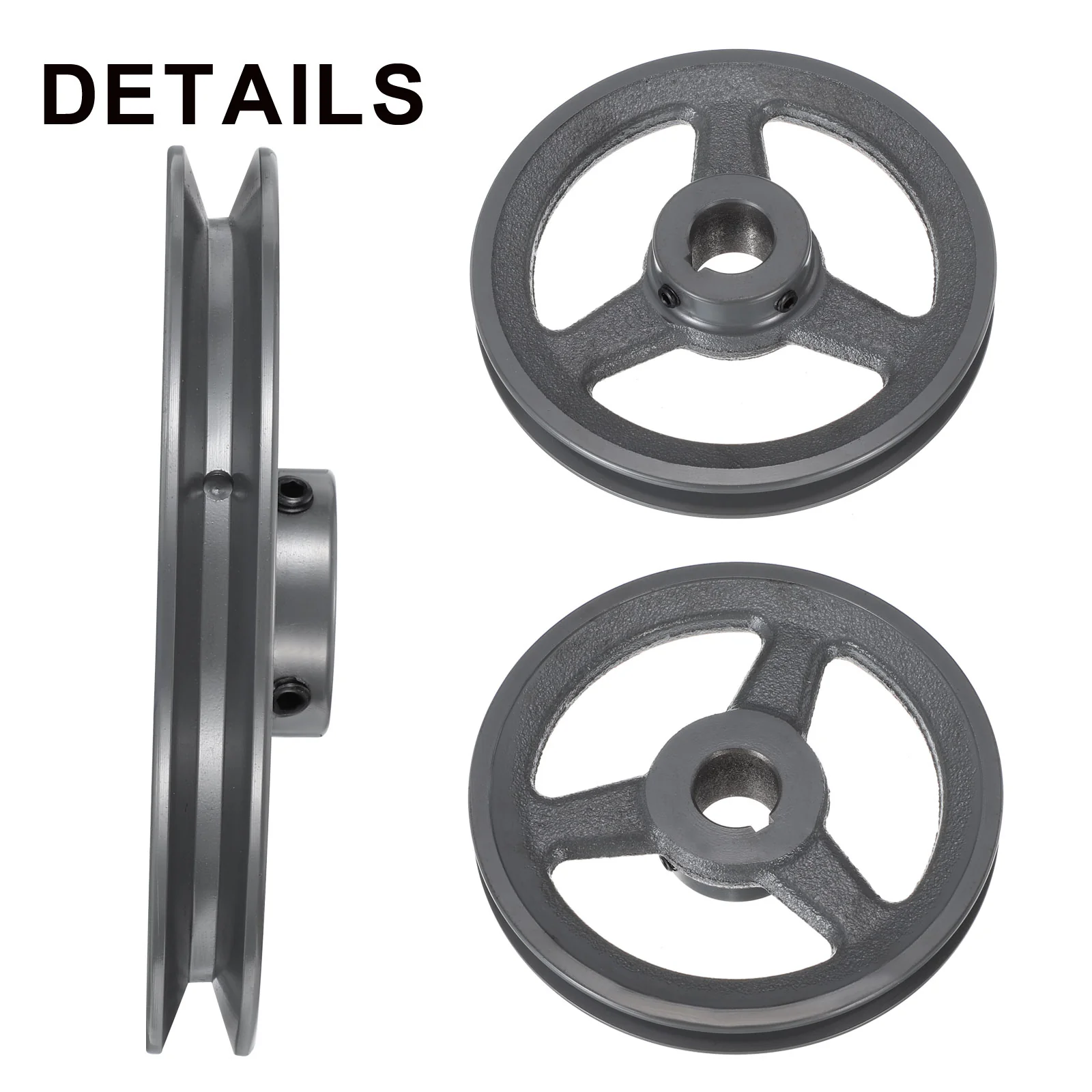 Uxcell AK64-1 V-Belt Sheave 1"Bore 6.25"OD Single Groove - Image 3