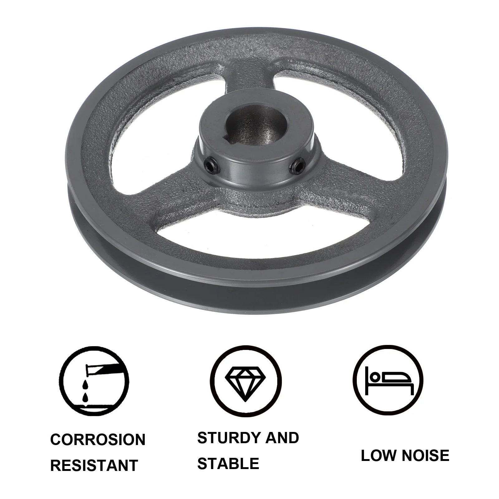 Uxcell AK64-1 V-Belt Sheave 1"Bore 6.25"OD Single Groove - Image 4