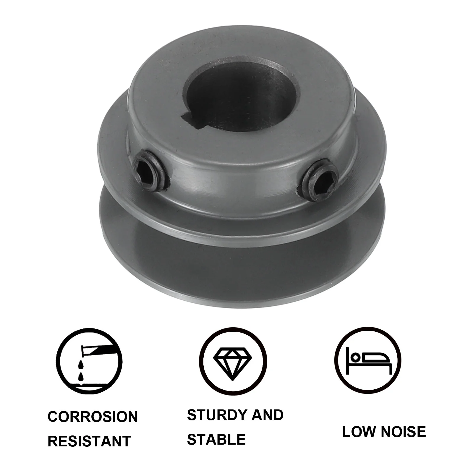 Uxcell AK20-3/4 V-Belt Sheave 3/4"Bore 2"OD Single Groove - Image 4
