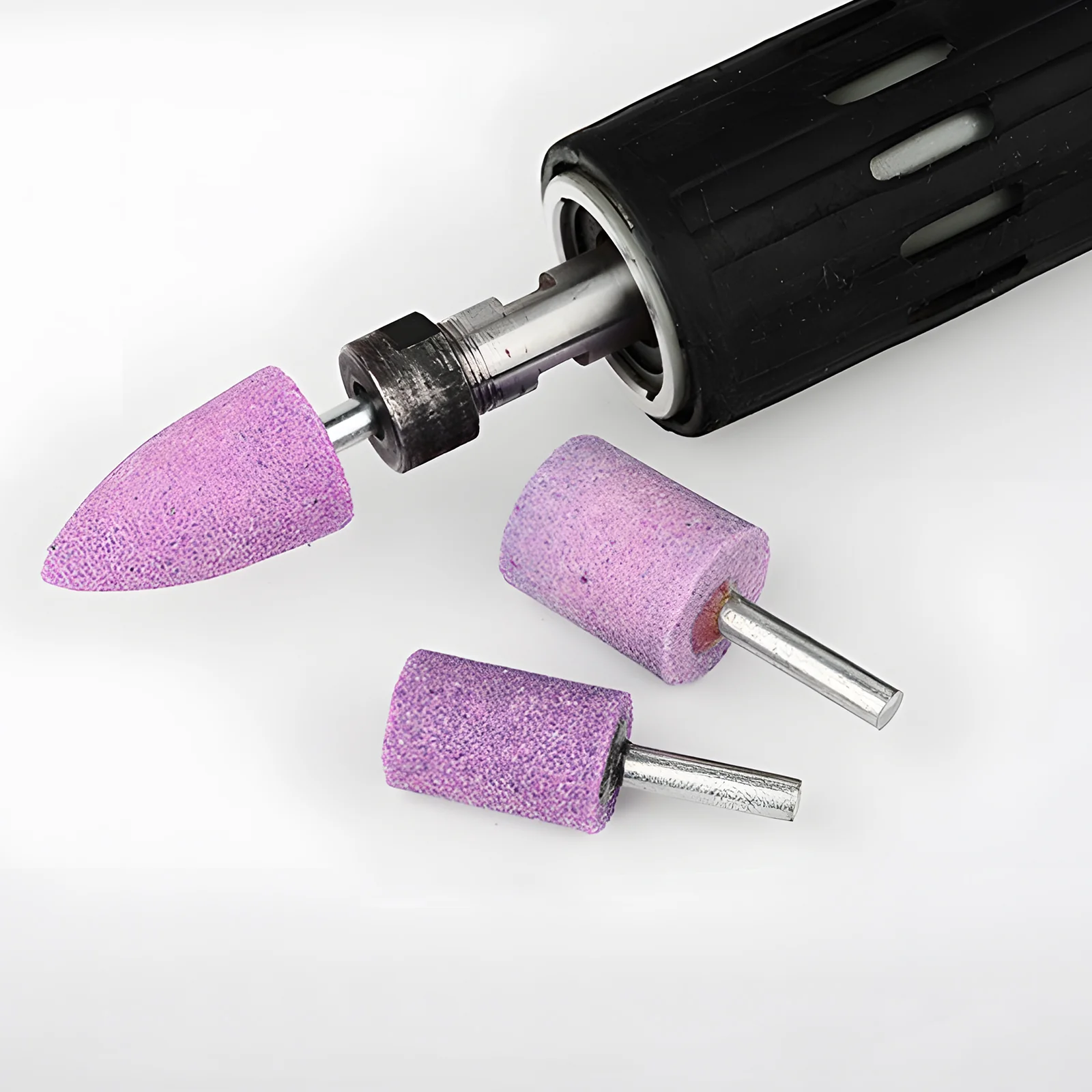 Grinding Head Red Alumina Cylindrical with Round Shank - Image 27