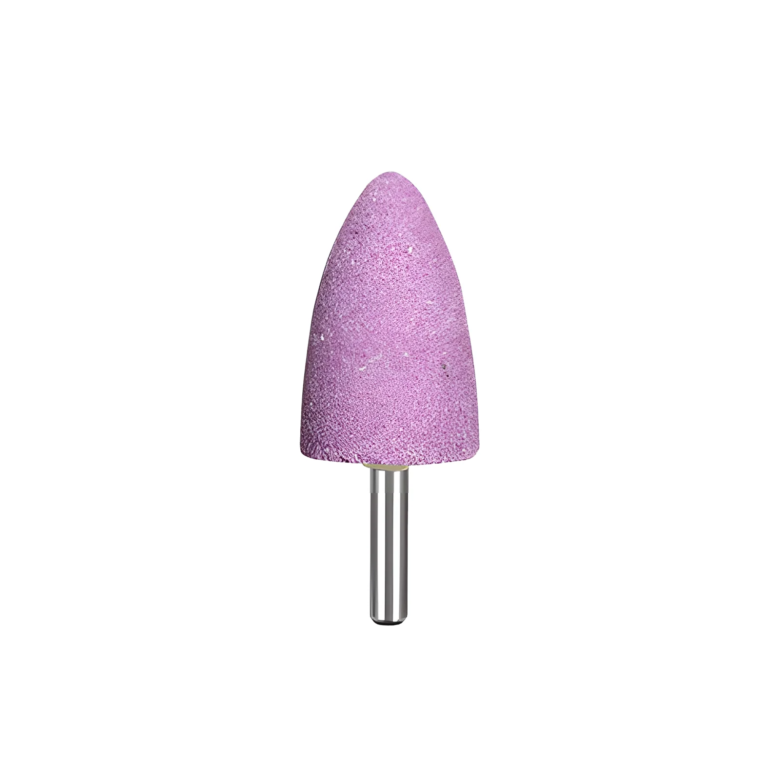 Grinding Head Red Alumina Tapered with Round Shank