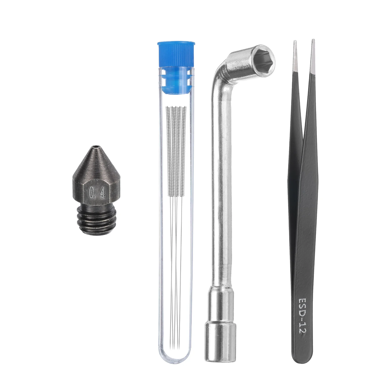 Uxcell 3D Nozzles Kit, Hardened Steel Nozzles 0.4mm, Nozzle Cleaning Needles