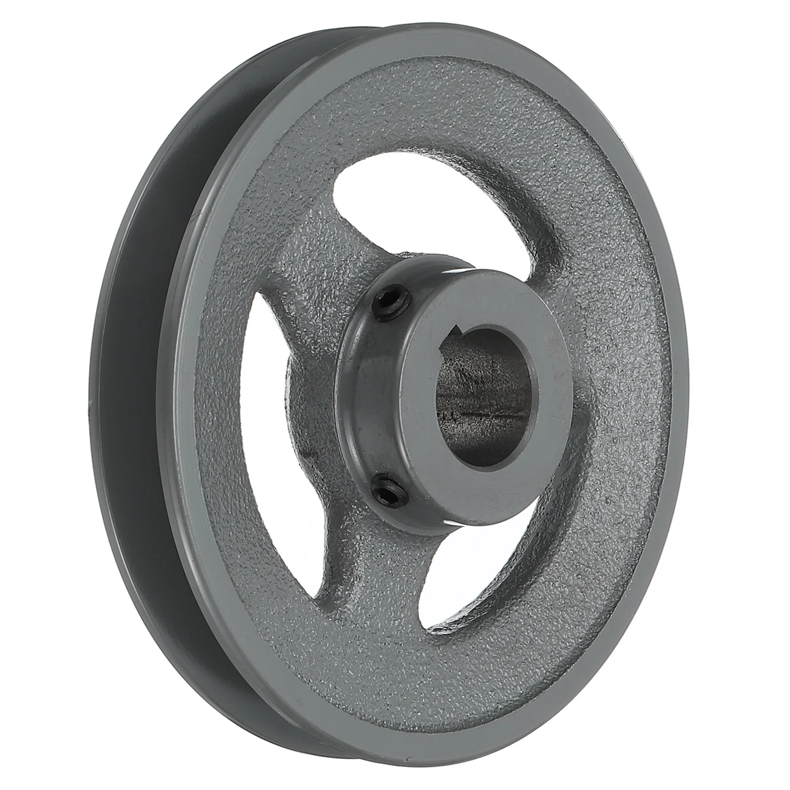 Uxcell BK57-1 V-Belt Sheave 1"Bore 5.45"OD Single Groove for 3L or B Belt