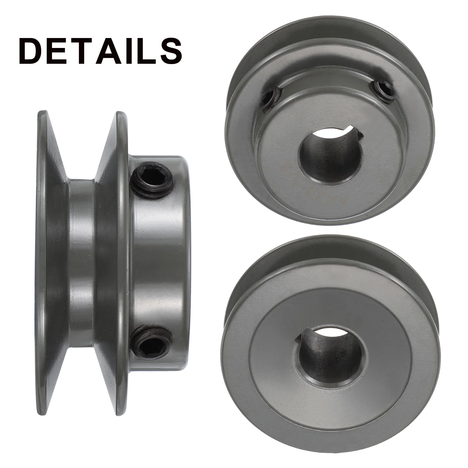 Uxcell AK22-5/8 V-Belt Sheave 5/8"Bore 2.2"OD Single Groove - Image 3