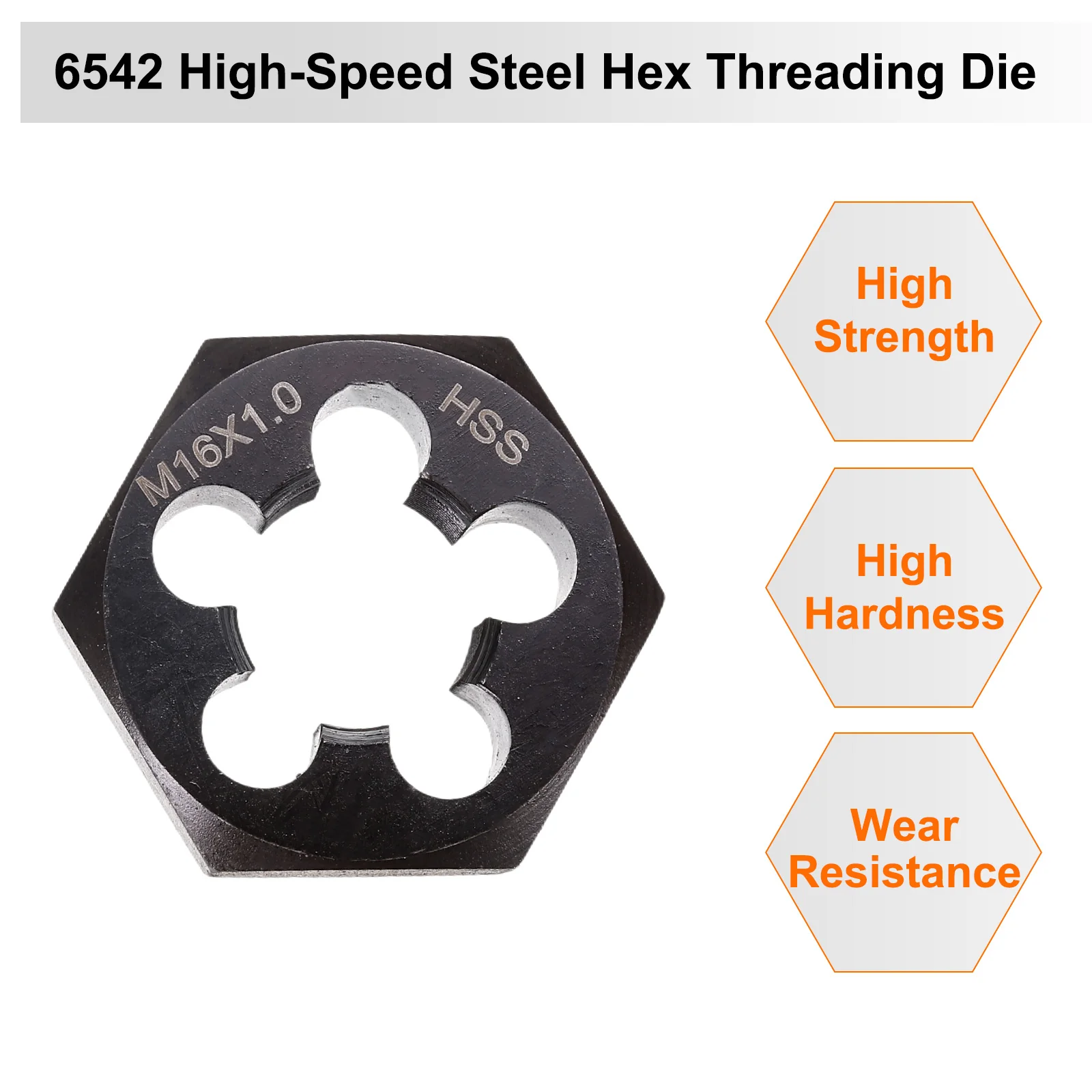 Hex Threading Die M16 x 1 Metric Thread Right Hand Screw Cutting Fixed Dies - Image 4