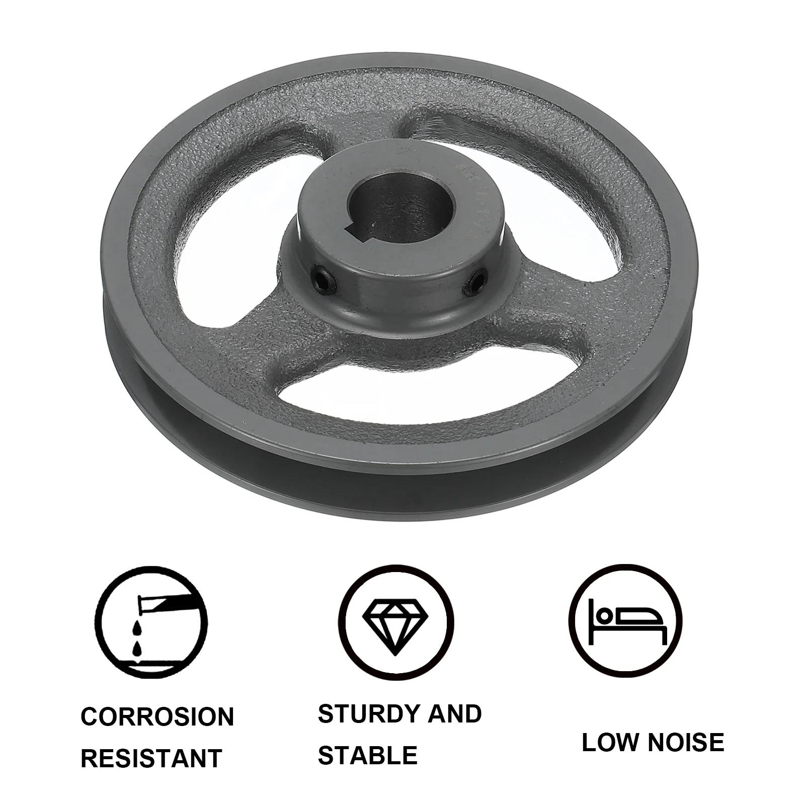 Uxcell AK56-15/16 V-Belt Sheave 15/16"Bore 5.45"OD Single Groove - Image 4