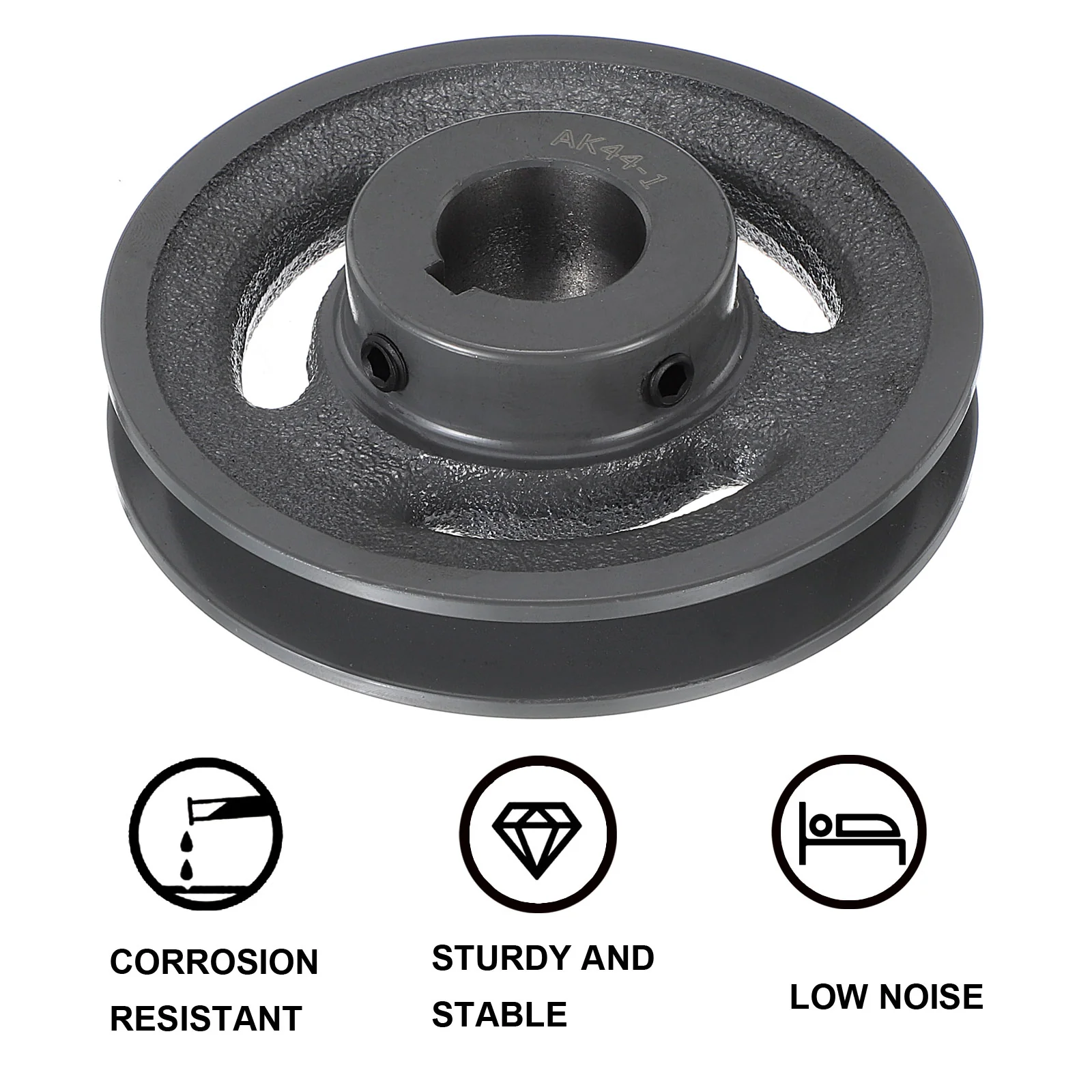 Uxcell AK44-1 V-Belt Sheave 1"Bore 4.25"OD Single Groove - Image 4