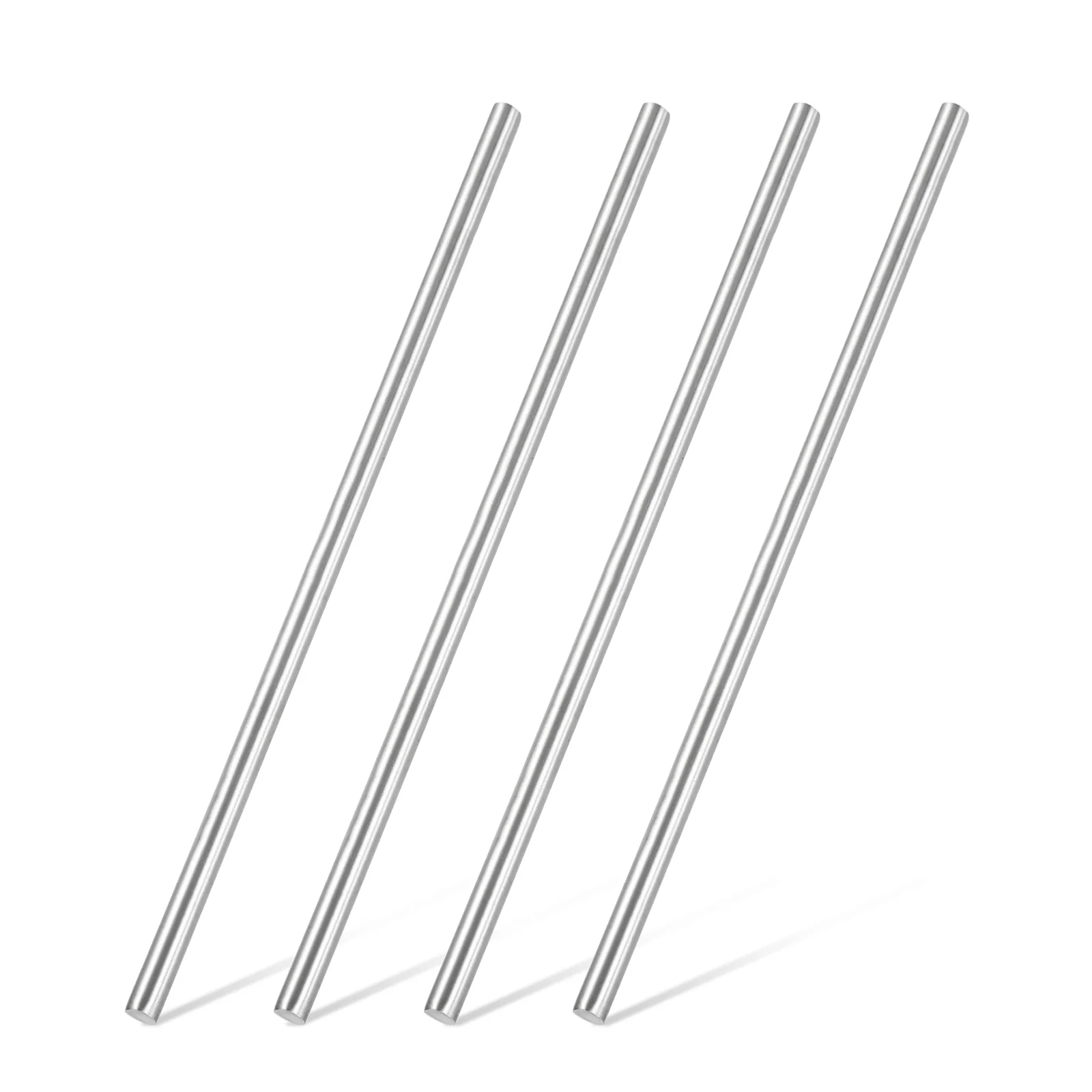 4Pcs 316 Stainless Steel Round Rod 10mm x 300mm Metal Solid Shaft Rods