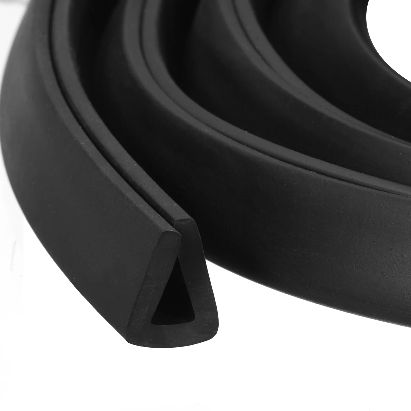 Uxcell 23/64" x 7/16"x 16.4ft Rubber U Channel Edge Trim Flat Type Fit for 5mm Edge